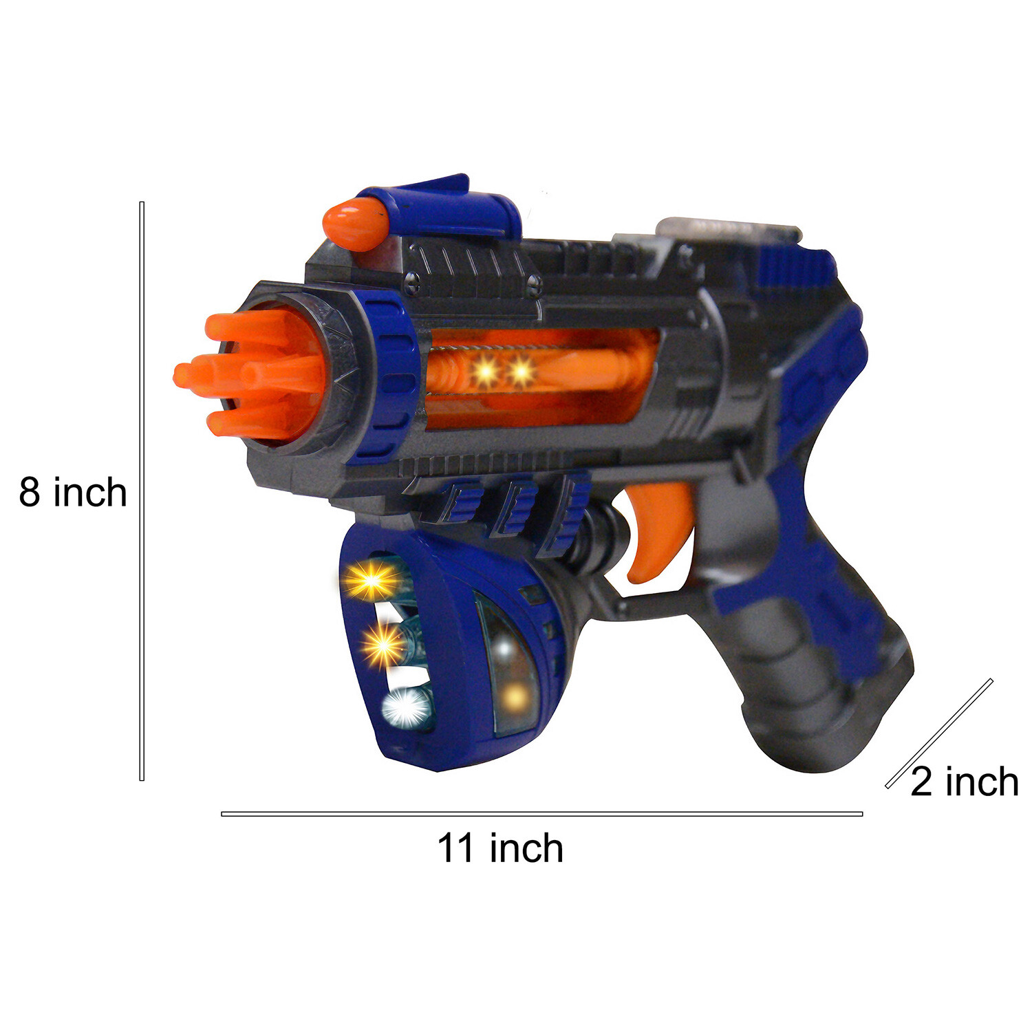 Light Up Space Infinity Blaster Toy Gun Pistol w/ Flashing Light Sound Kids Gift