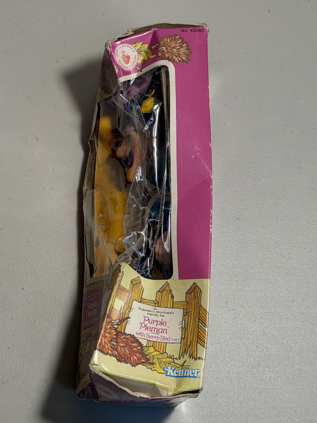 1982 Strawberry Shortcake Purple Pieman & Berry Bird figure Doll Toy COMPLETE