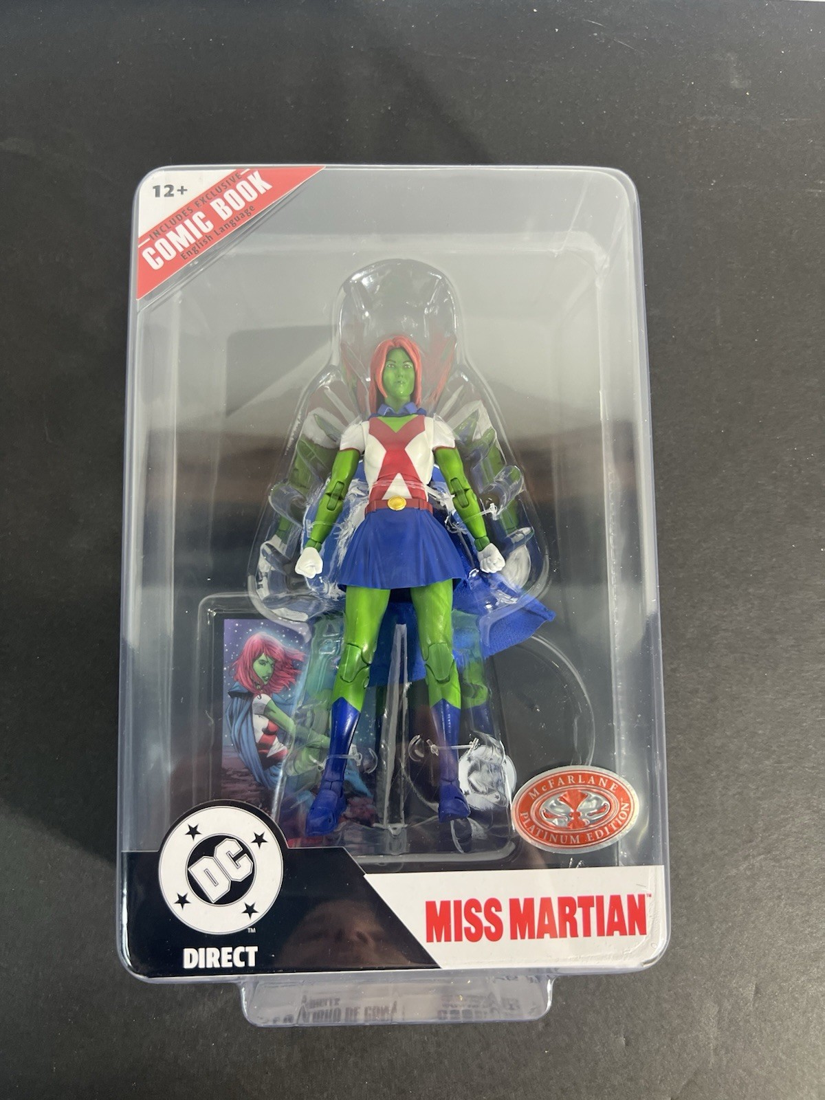 DC Direct McFarlane Miss Martian (Teen Titans #41) Reborn Red Platinum Edition