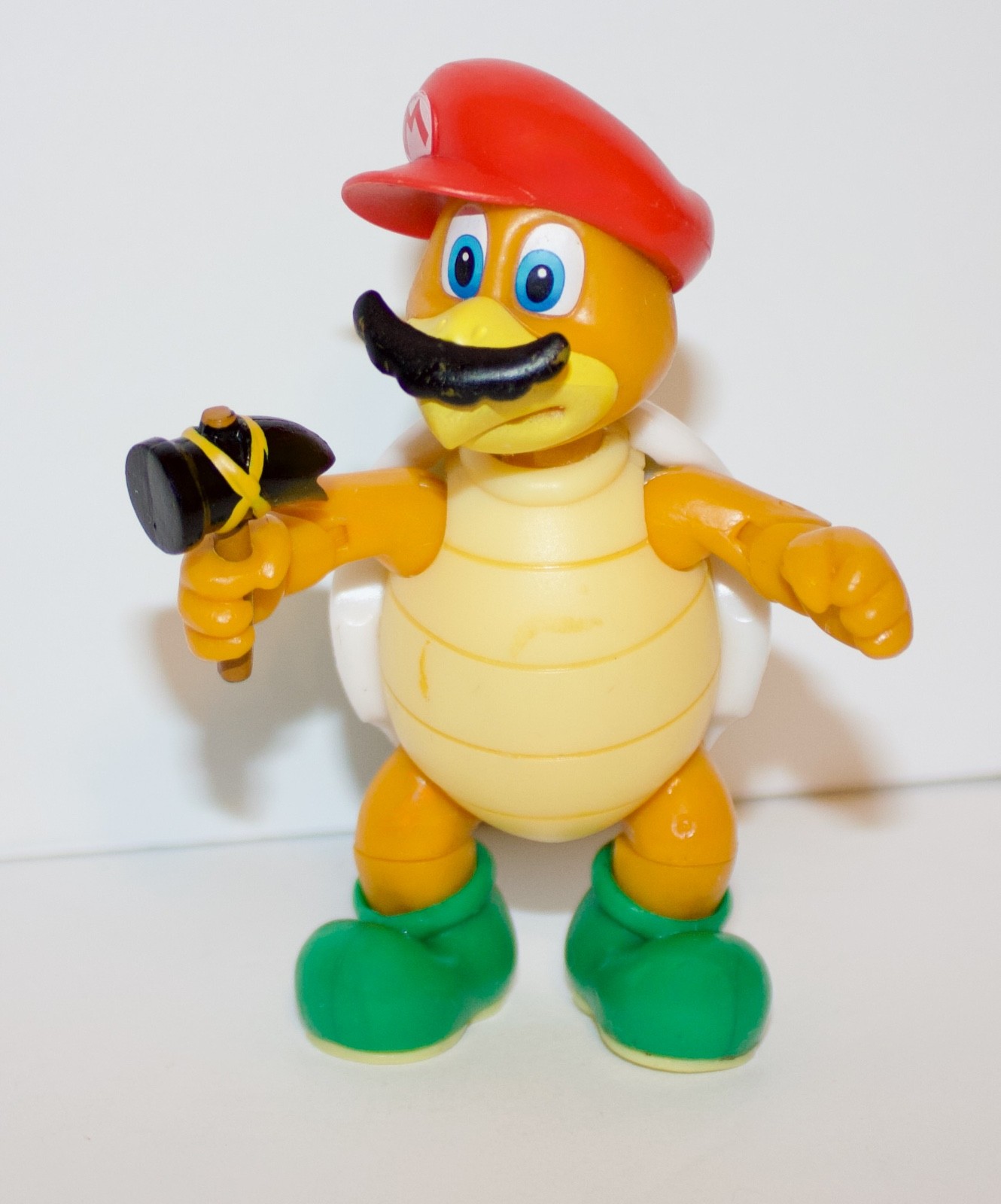 RARE – SUPER MARIO 4&Prime; CAPTURED HAMMER BRO FIGURE WORLD OF NINTENDO JAKKS PACIFIC