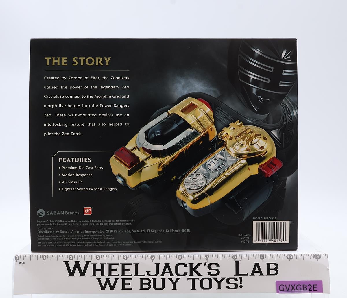Zeonizer Gold Ranger Edition Power Rangers 25th Anniversary 2018 Bandai NEW MIB
