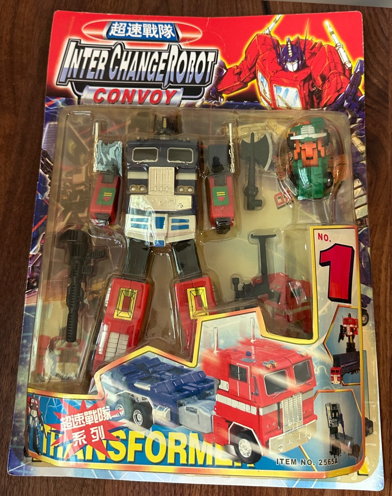 Inter Change Robot Convoy KO Figure Transform to Truck Blue New Vintage TF