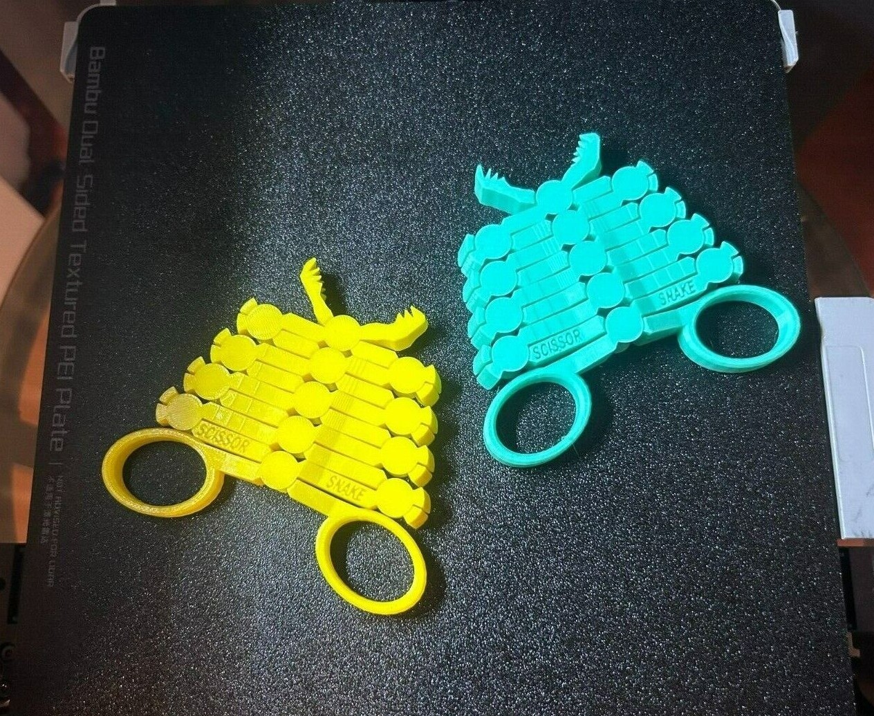 Scissor Grabber 3d Printed Scissor Snake Fidget Toy For All Ages
