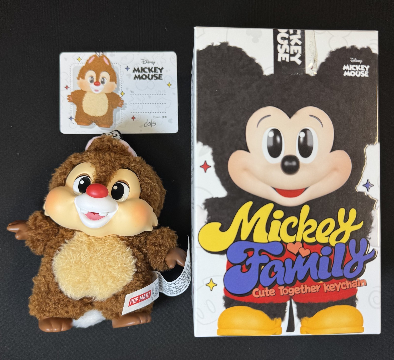 DALE- POP MART Mickey Family Together Series Plush Keychains 100% Authentic