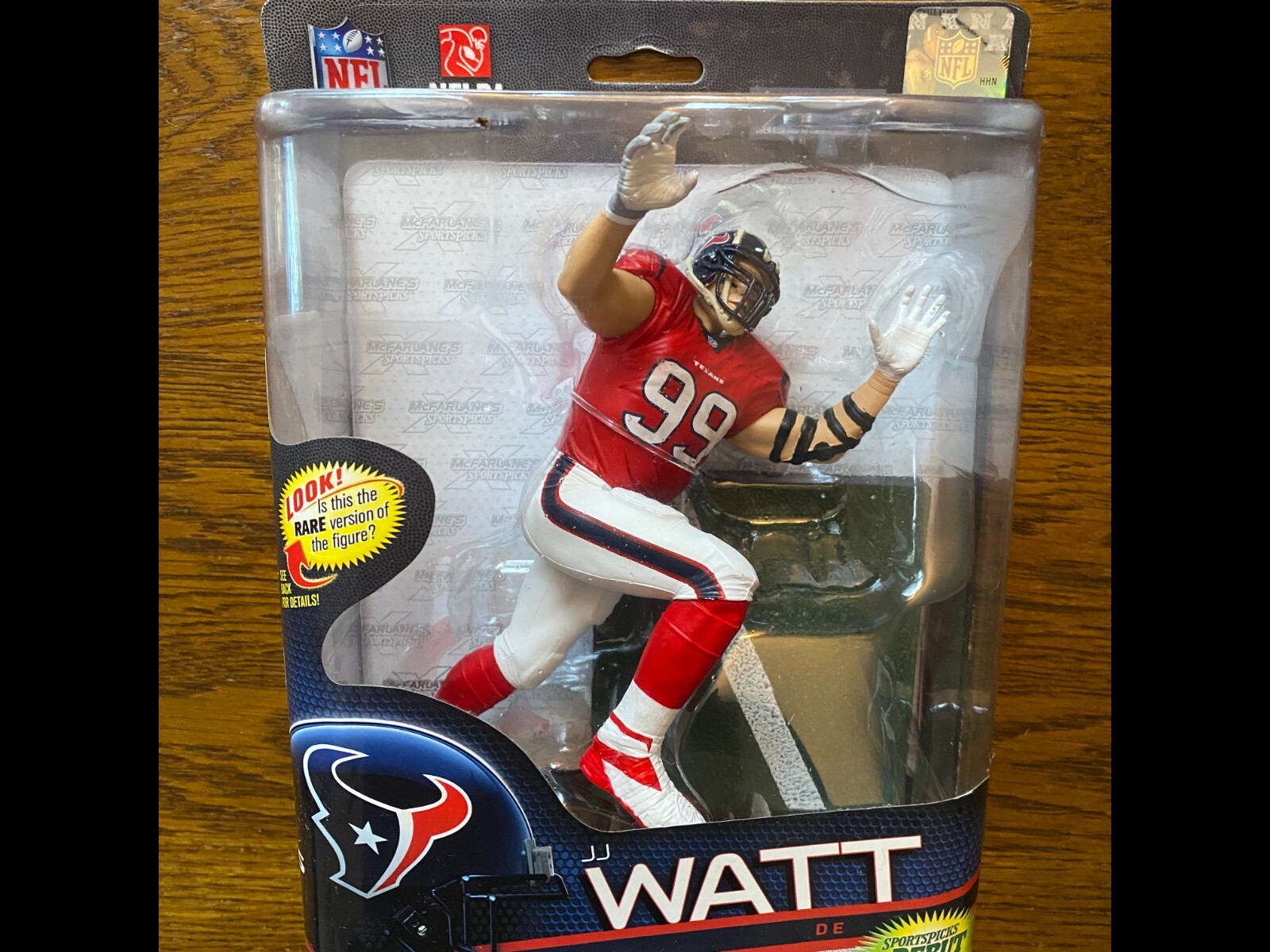 JJ WATT MCFARLANE FIGURE NFL 33 HOUSTON TEXANS SPORTSPICKS DEBUT