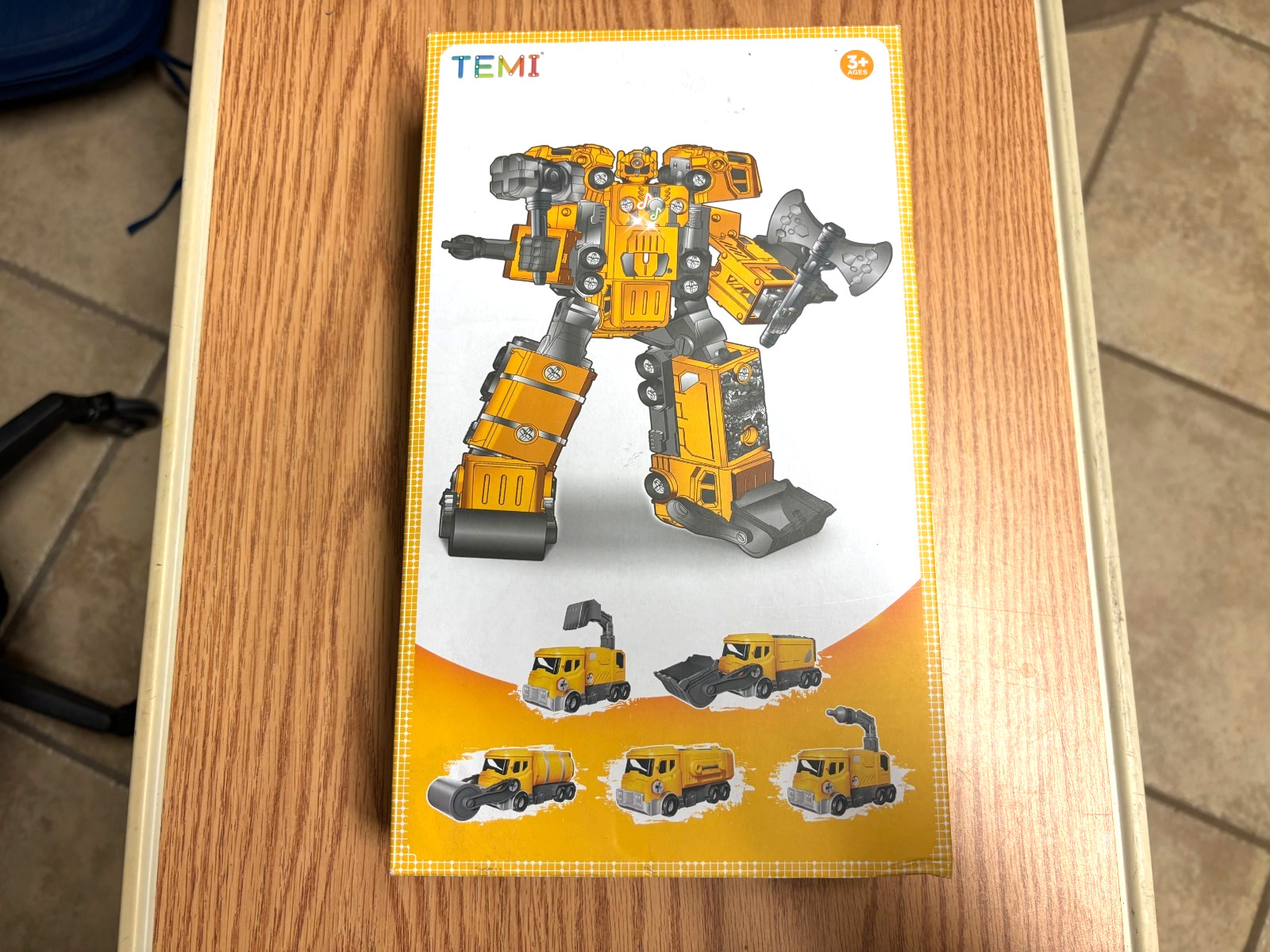 Temi 5 in 1 Transforming Construction Truck Robot Toy Boy Gift age 3 & up