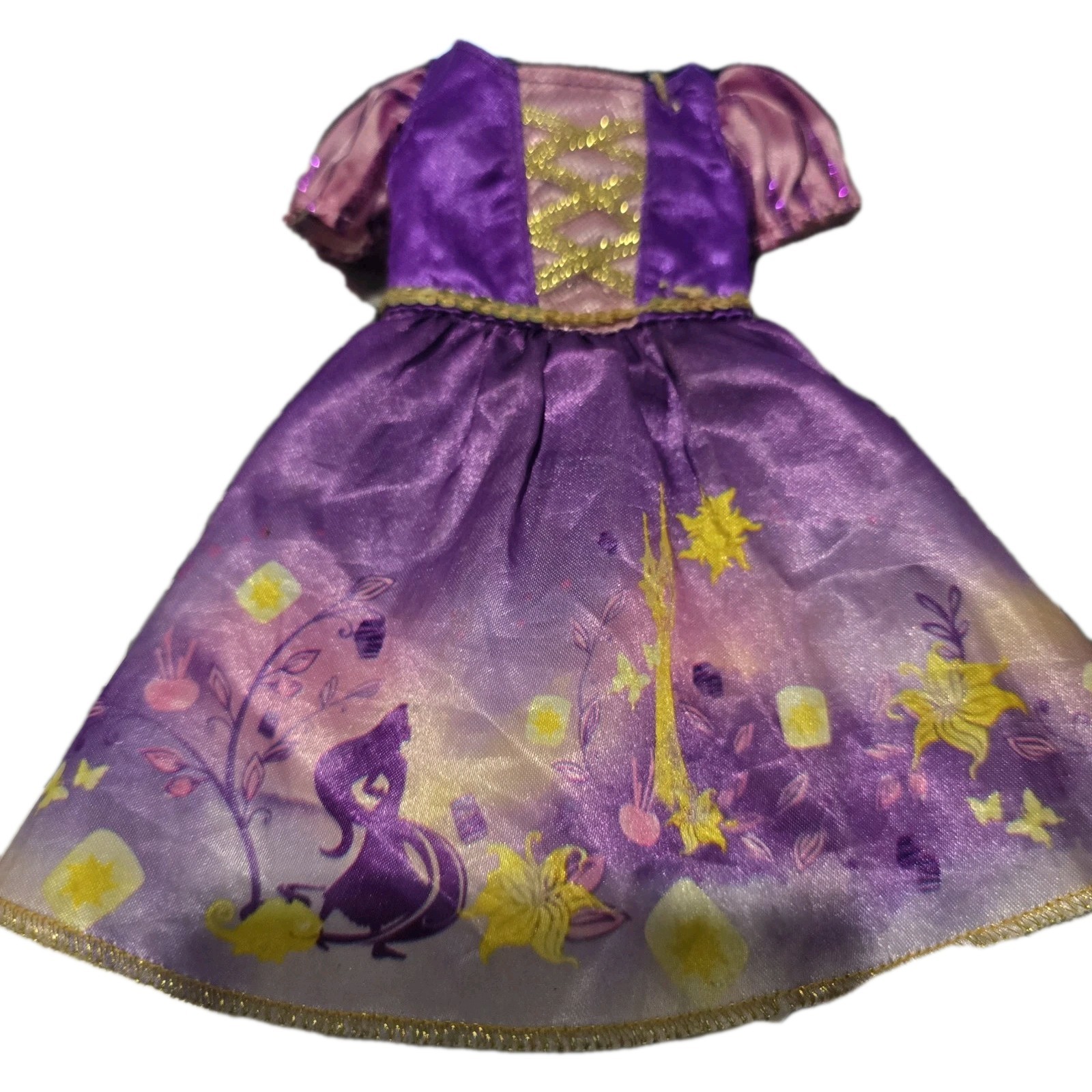 Disney Jakks Pacifics Tangled Rapuzel Princess 12” Toddler Doll Dress