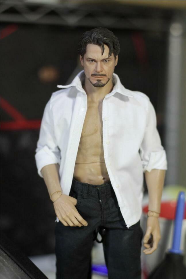 1/6 scale WHITE Shirt for 12&Prime; Male Action Figure Doll Accessories hot toys