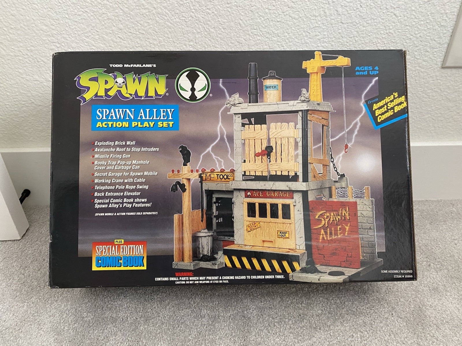 New SEALED SPAWN ALLEY ACTION PLAY SET TODD MCFARLANE 1994