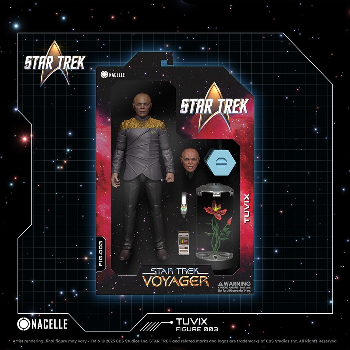 The Nacelle Company Star Trek Voyager Tuvix NEW FIGURE with accessories IN HAND