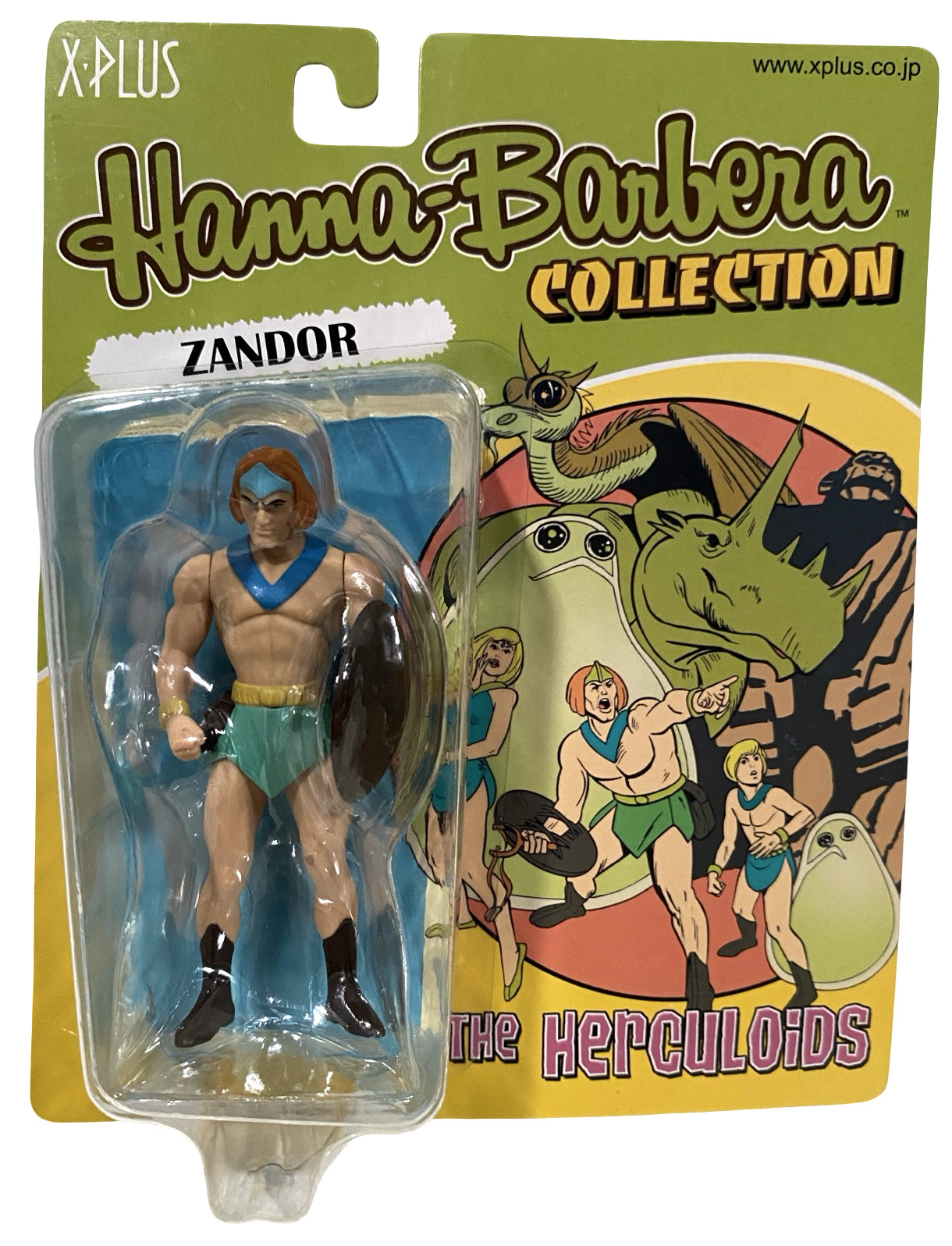 Herculoids Zandor 3.75&Prime; Action Figure NEW X-Plus Hanna-Barbera Collection 2003