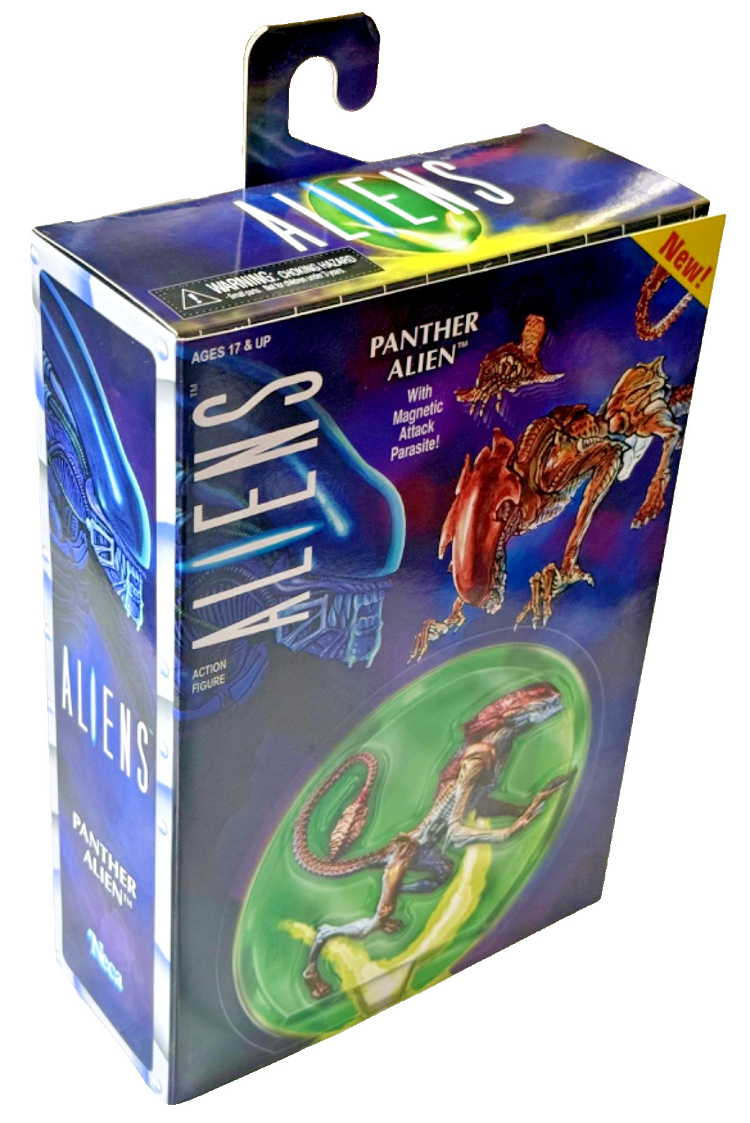 NEW Neca Aliens PANTHER ALIEN with Magnetic Attack Parasite 7&Prime; In Figure