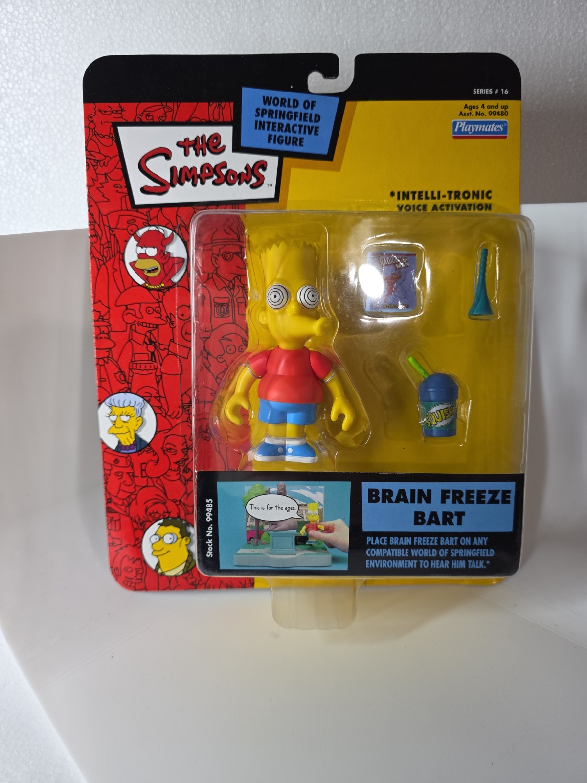 The Simpson&rsquo;s Playmates WOS Series 16 « Brain Freeze Bart » Figure NOC