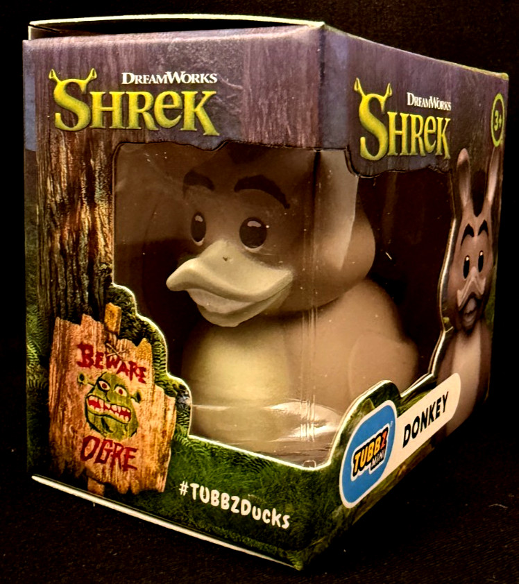 Mini Tubbz – Donkey – Shrek – Dream Works – Rubber Duck – Approx 2&Prime; High