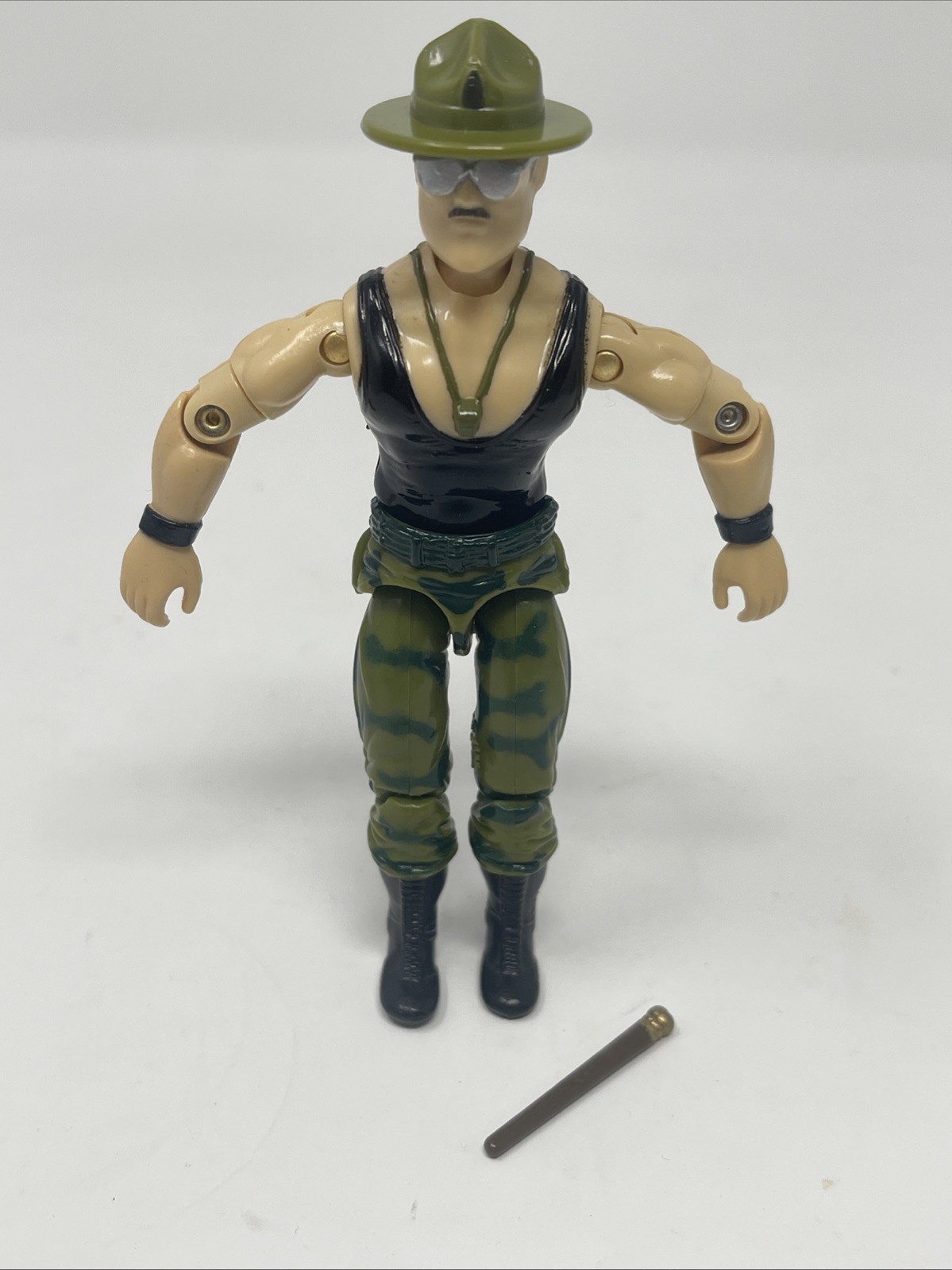 GI JOE: Sgt. Slaughter (1986) 100% Complete with Baton! Excellent!