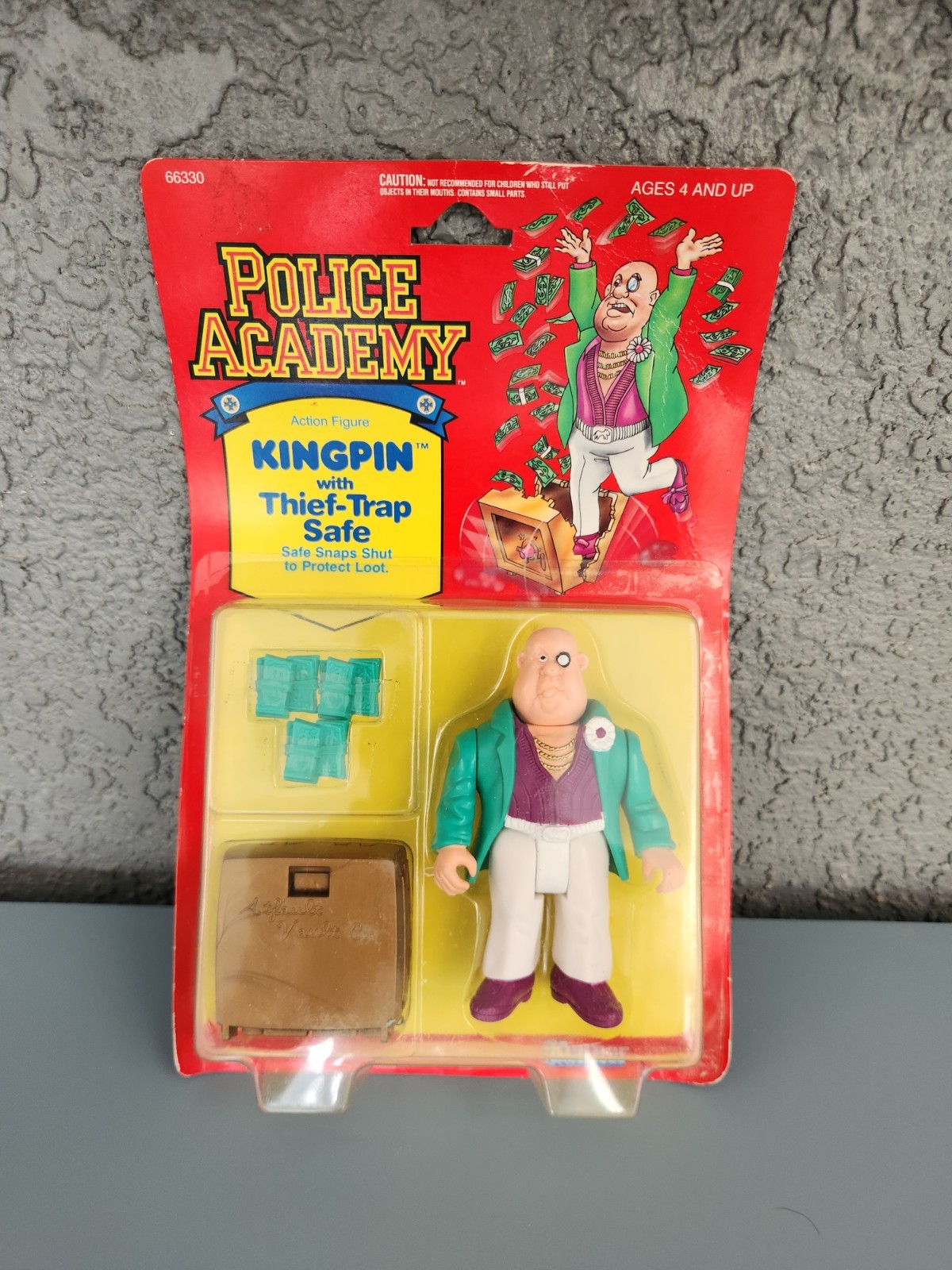 Police Academy Kingpin with Thief-Trap Safe action figure by Kenner