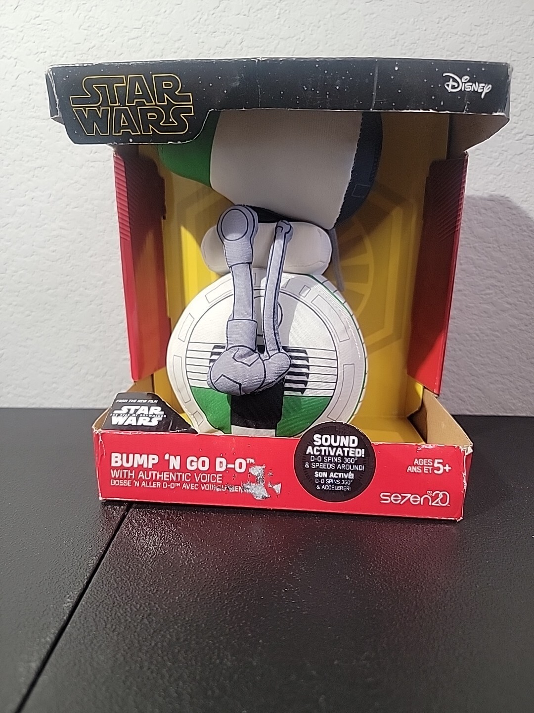 Star Wars Bump &lsquo;N Go D-O Plush 9 Inch NIB Toy Figure Ready to Roll & Make Sounds