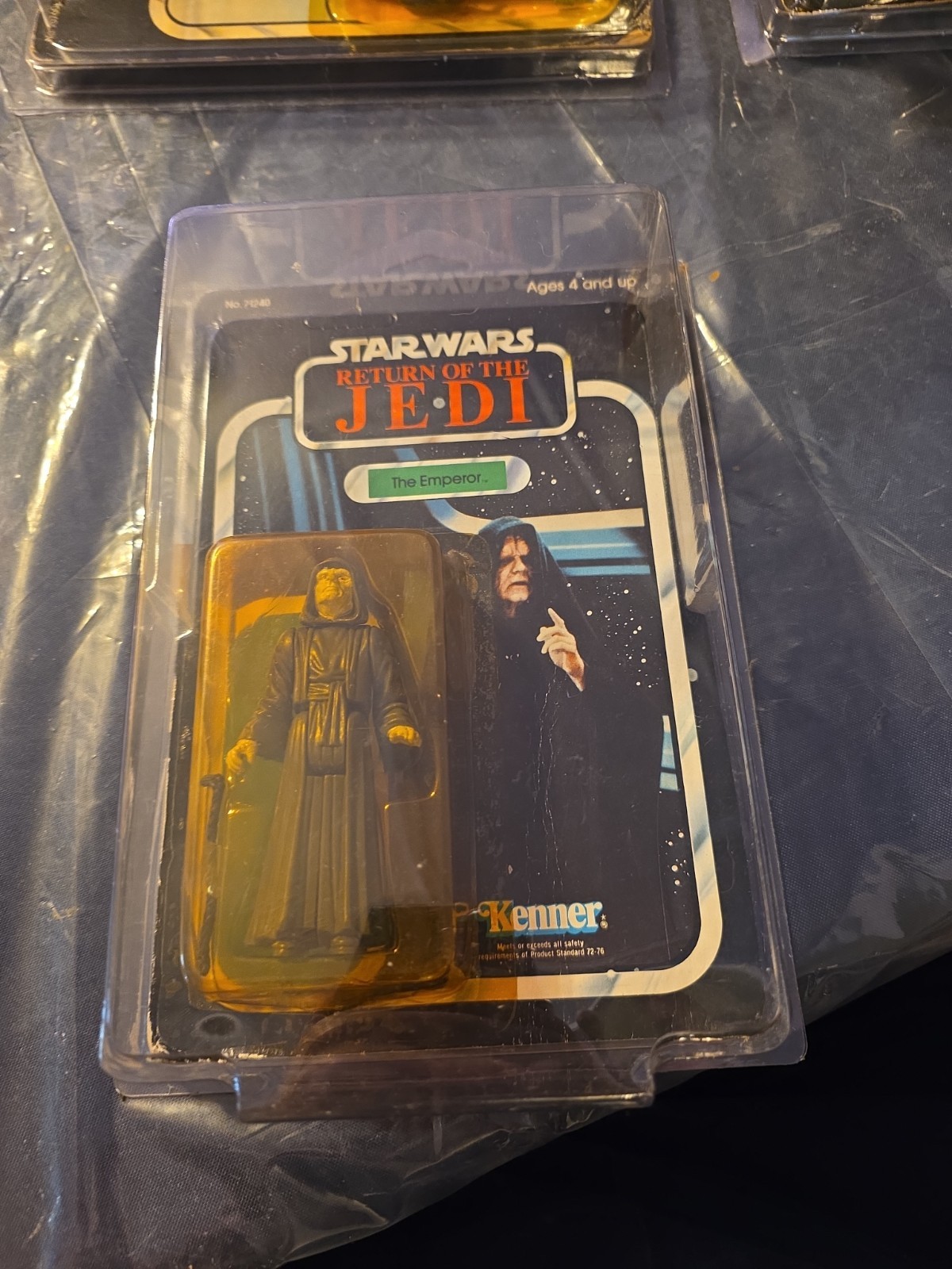 Vintage Star Return Of The Jedi The Emperor MOC 77 Card Back No. 71240 Unpunched