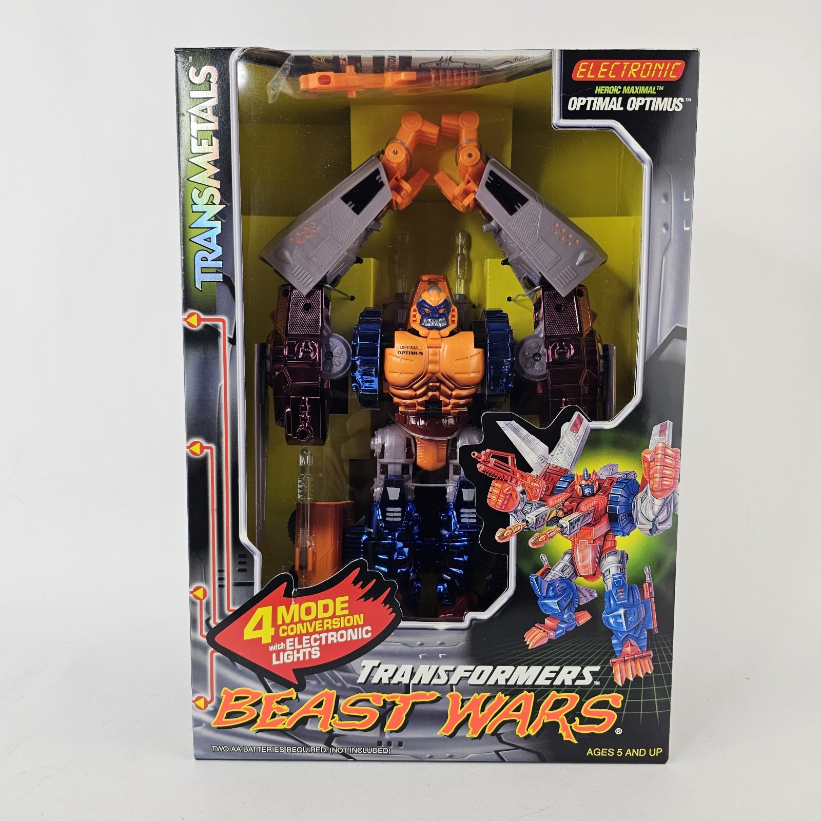 Hasbro 1997 Transformers Beast Wars Optimal Optimus Primal Transmetals Figure