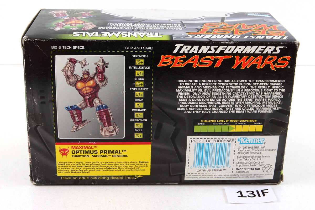 Transformers Beast Wars Mega Transmetals Optimus Primal w/box