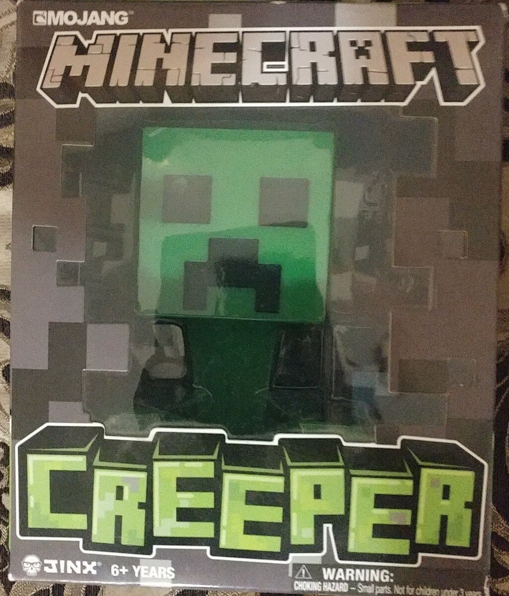 NEW!! MINECRAFT CREEPER 6&Prime; VINYL FIGURE DIAMOND BLOCK JINX MOJANG UNOPENED! X-13