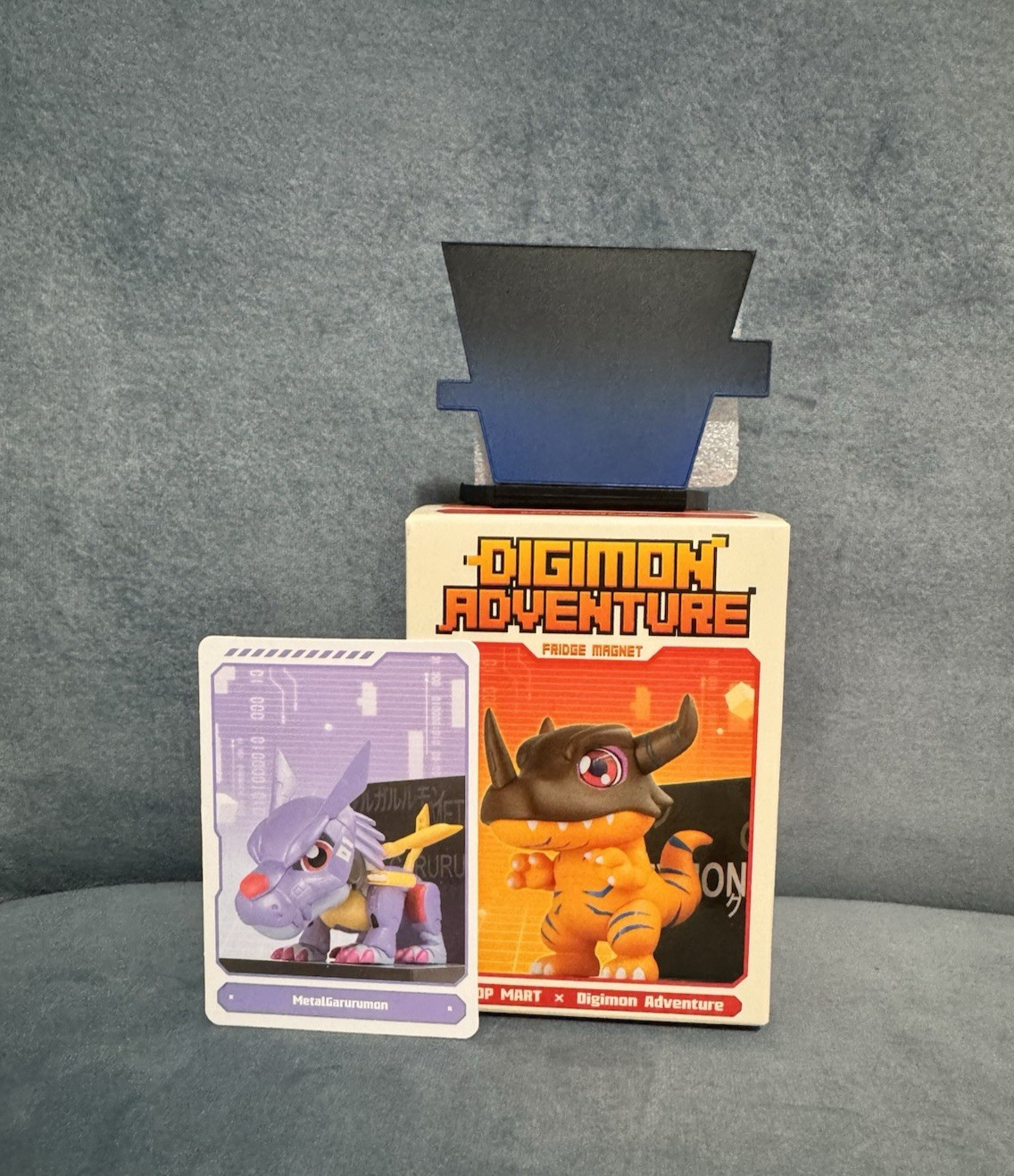 Pop Mart Digimon Adventure Fridge Magnet Figure Unopen Blind Box -Metalgarurumon