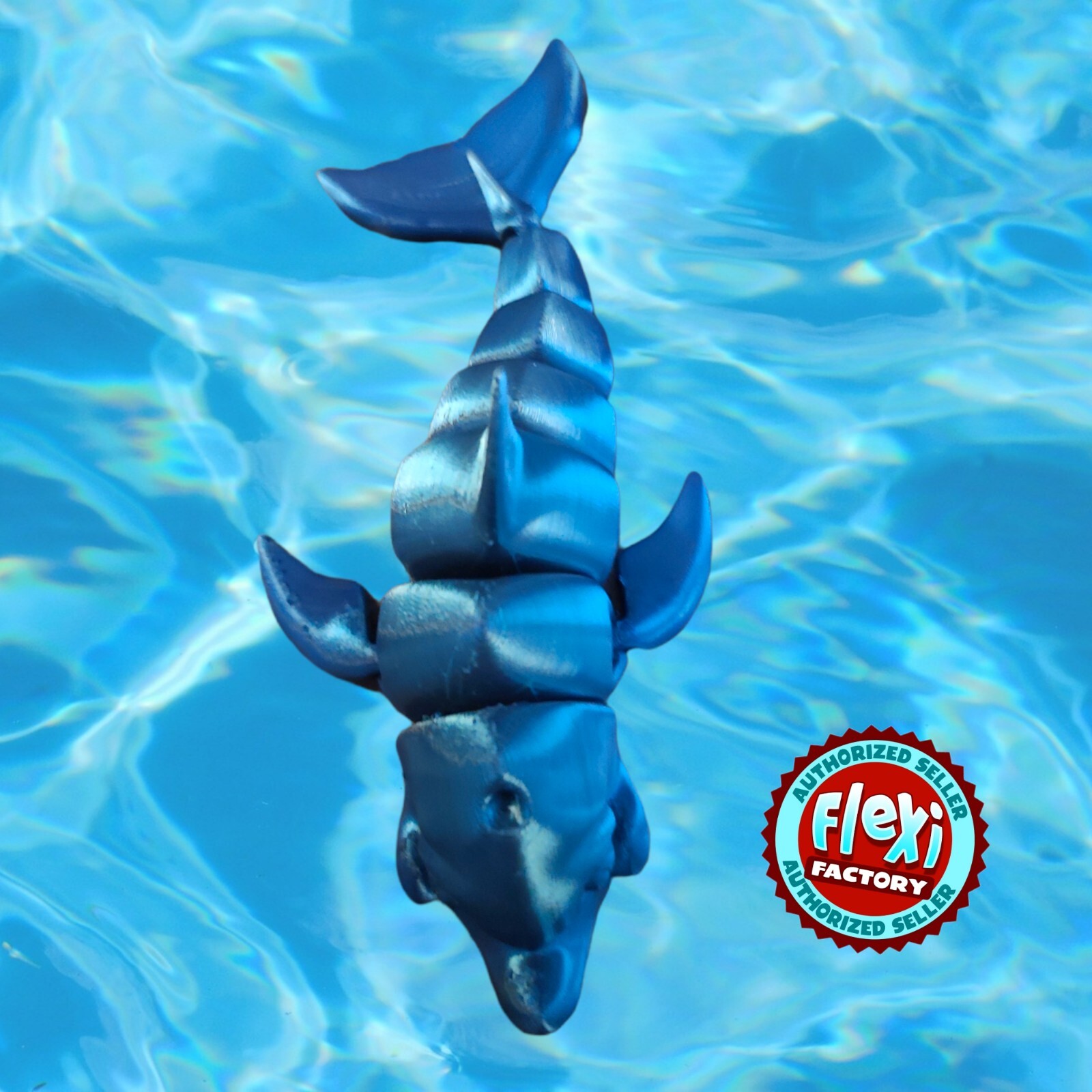 dolphin 3d print, fidget toy for child, flexible dolphin, birthday gift for kid