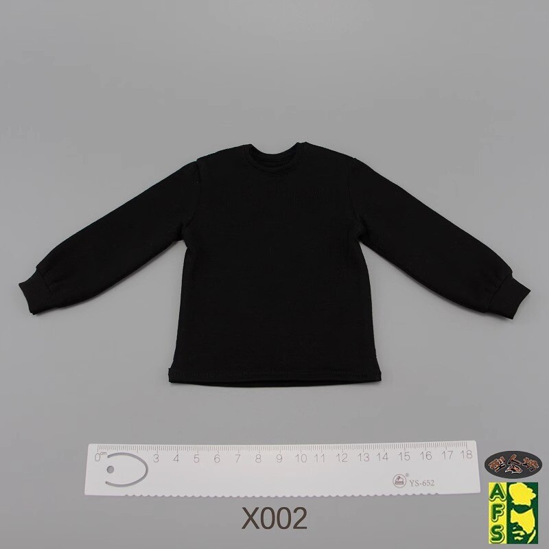 AFS X002 1/6 Male Loose Casual Long Sleeve T-shirt Sweatshirt For 12&Prime; Figures