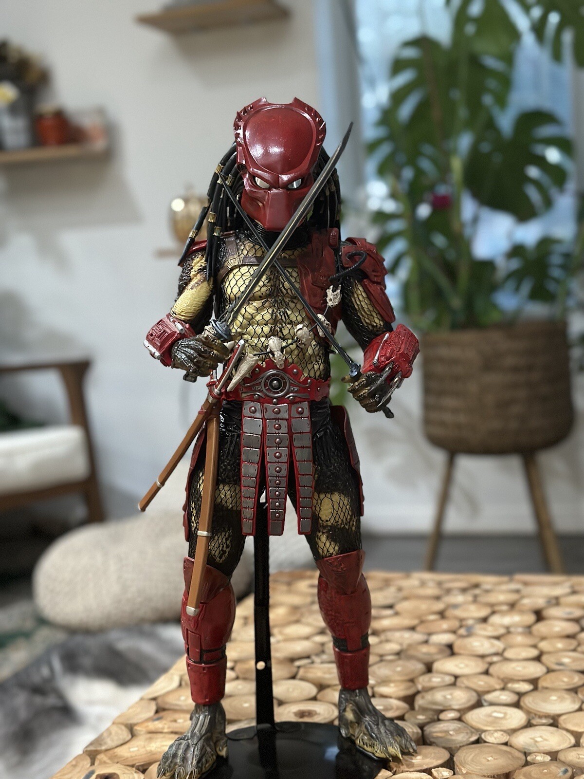 Custom 1/4 Wolf Predator Mask For Neca Jungle Hunter Predator – MADE TO ORDER