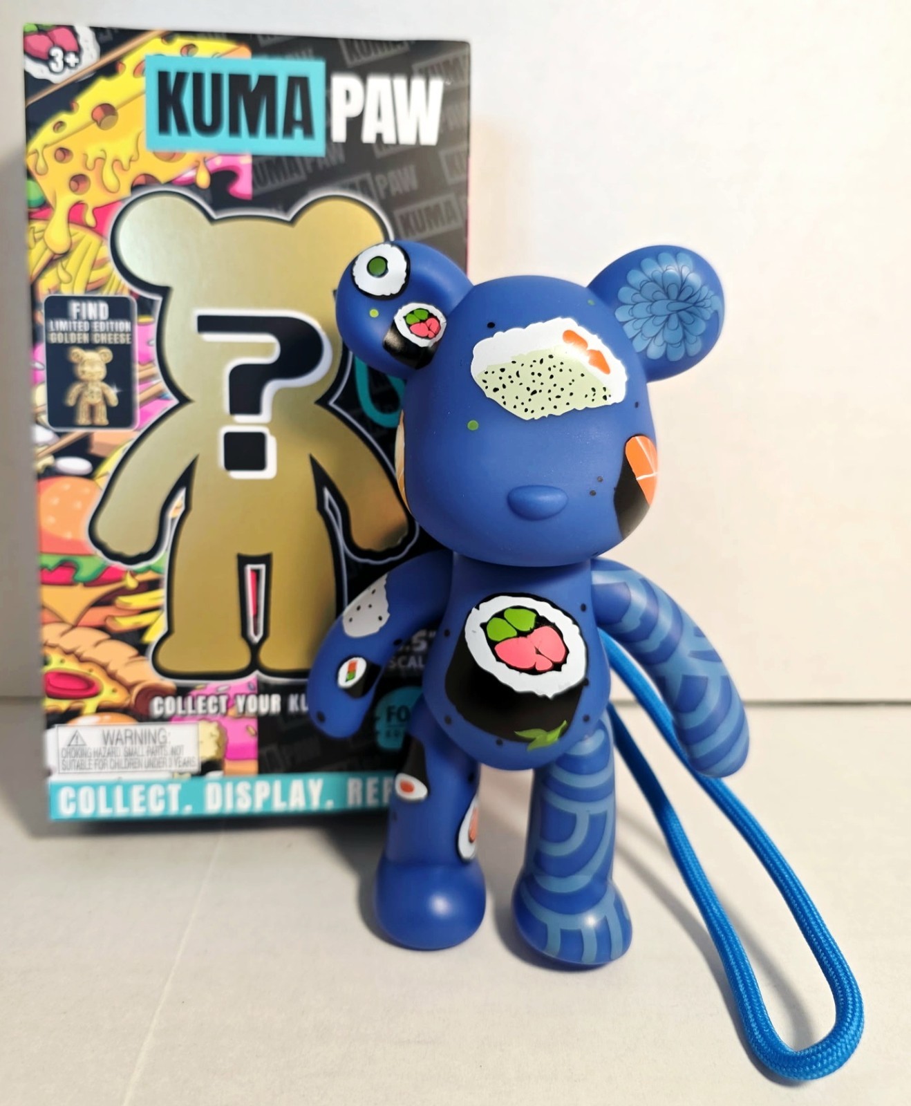 Kuma Paw Food Edition INARI 5.5&Prime; Sushi Bear & Detachable Clip