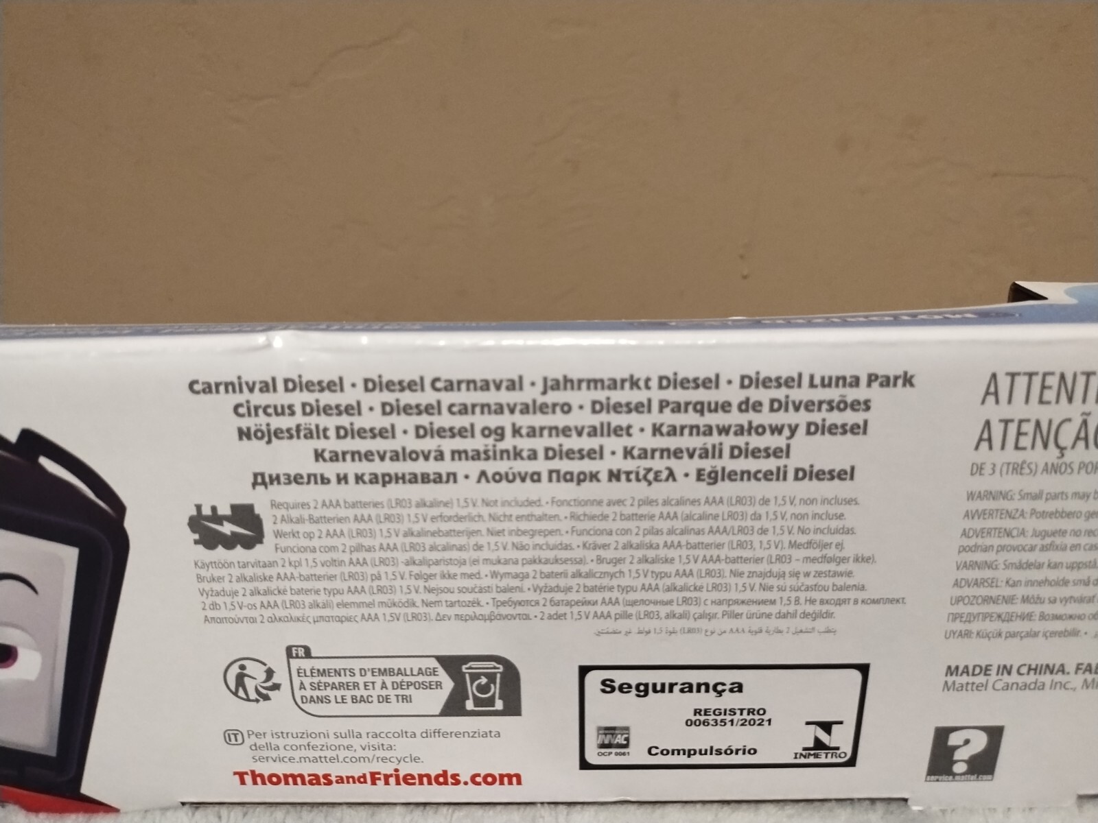 Thomas And Friends Motorized Train Carnival Diesel ~NEW