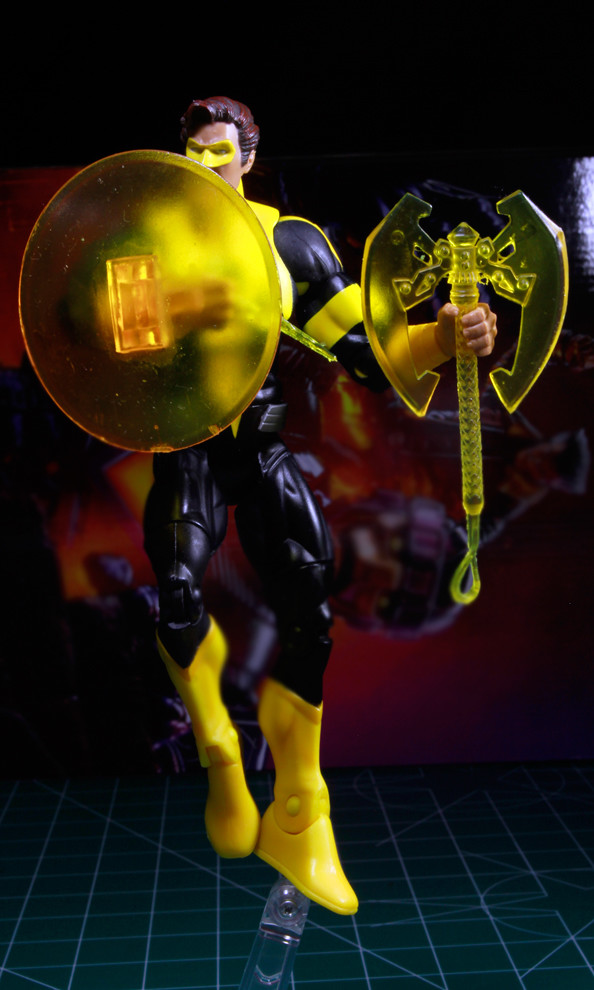 Custom Resin Sinestro Corp constructs 1:12 scale axe shield green lantern hal