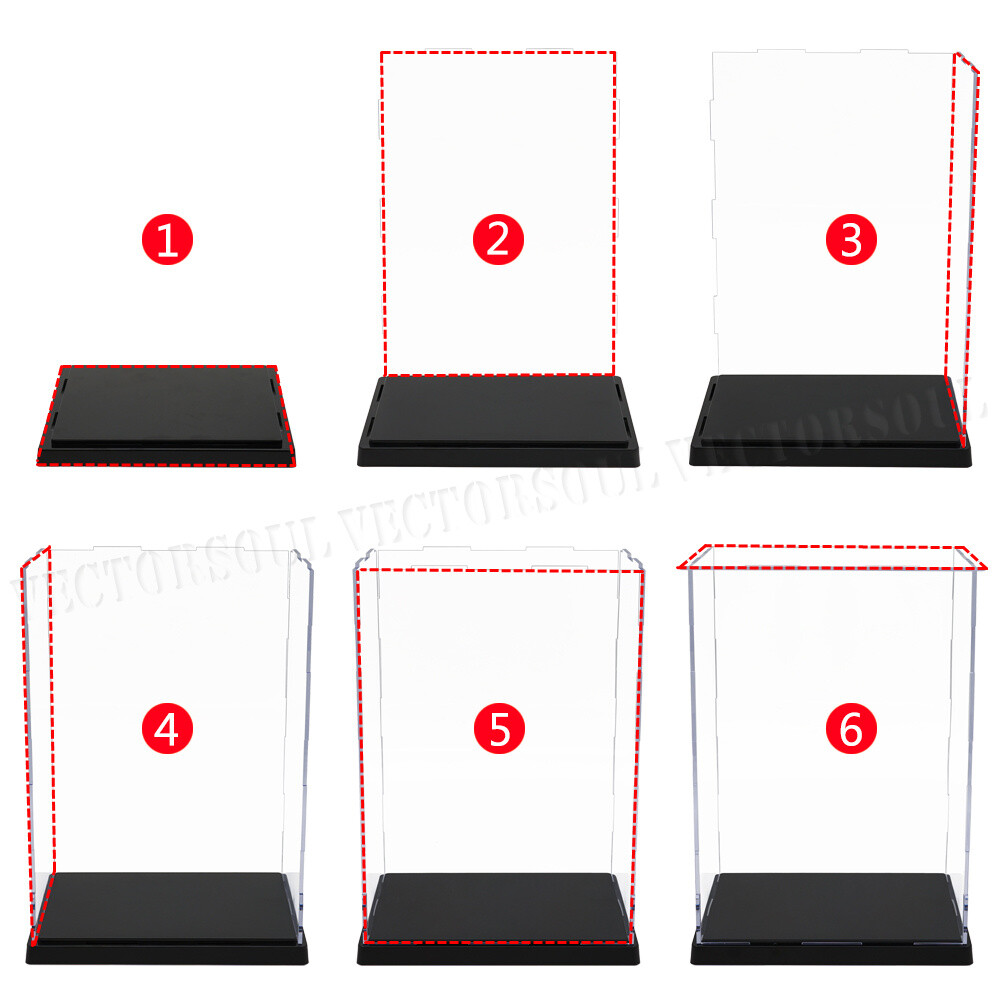 Acrylic Display Case Dustproof Box 1/6 Action Figures Large Collectibles US 16”