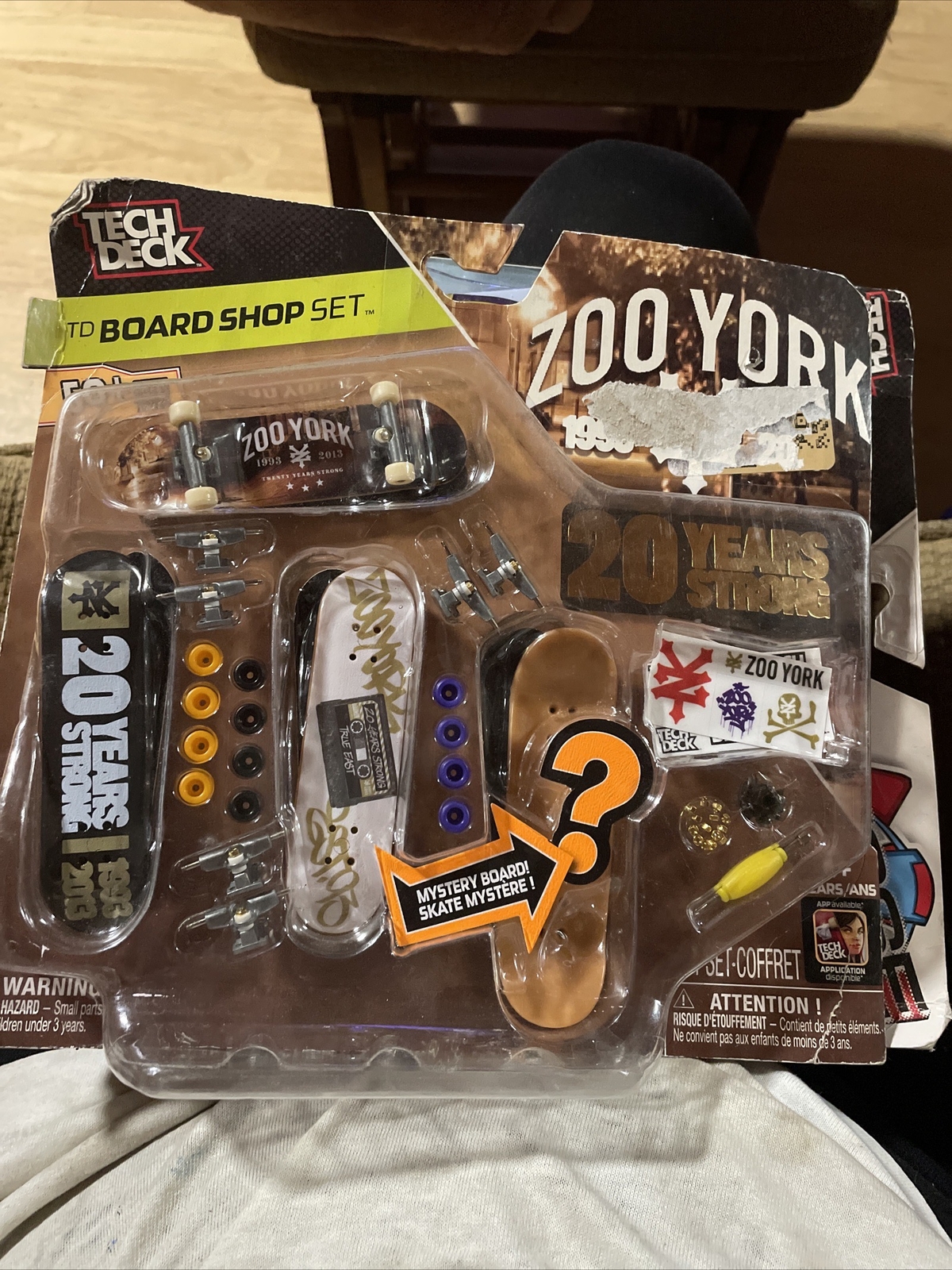 Tech Deck Zoo York Board Shop Set 20 Yrs Strong New But With Package Wear