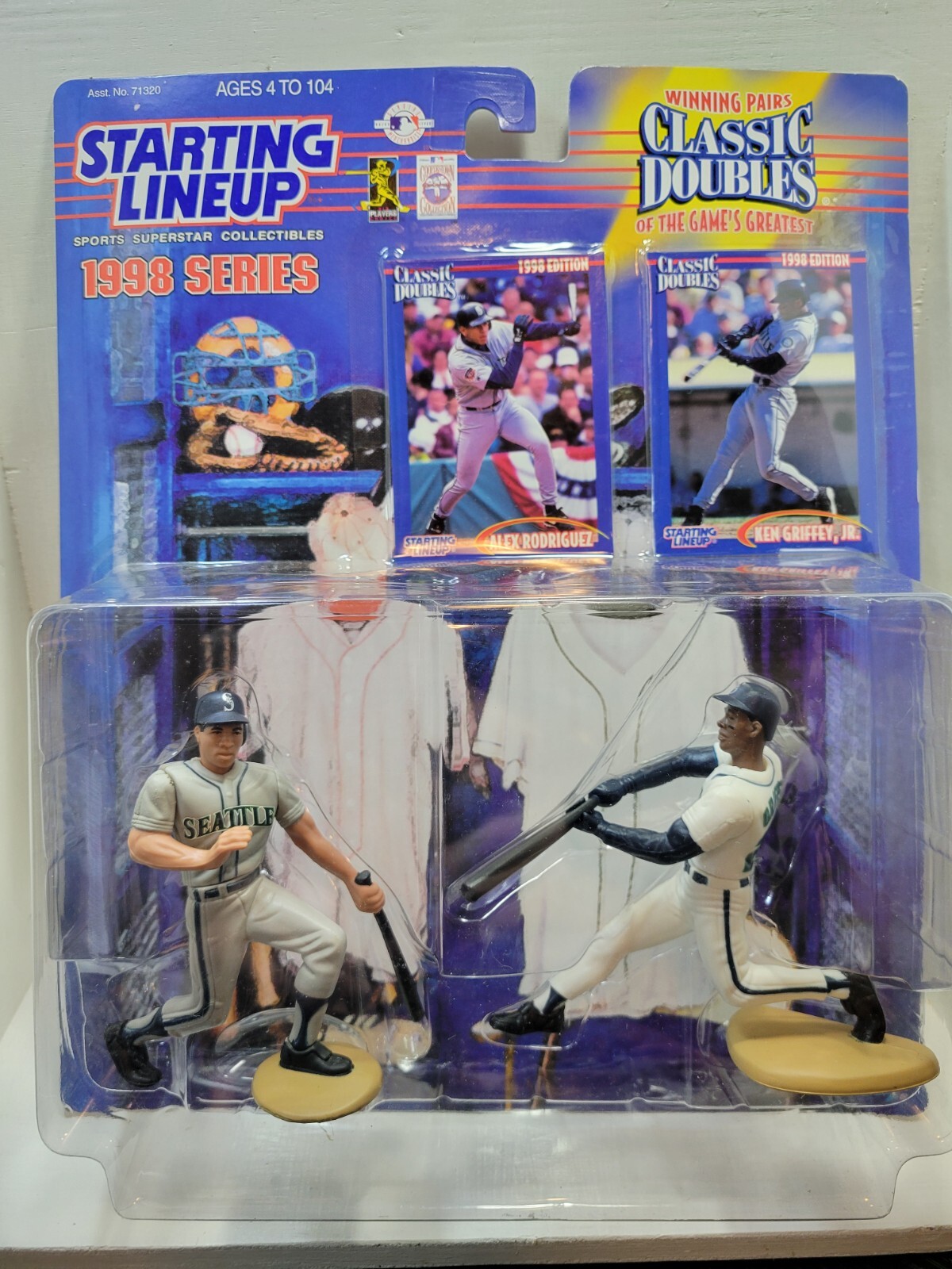 1998 STARTING LINEUP KENNER CLASSIC DOUBLES KEN GRIFFEY JR ALEX RODRIGUEZ NIP