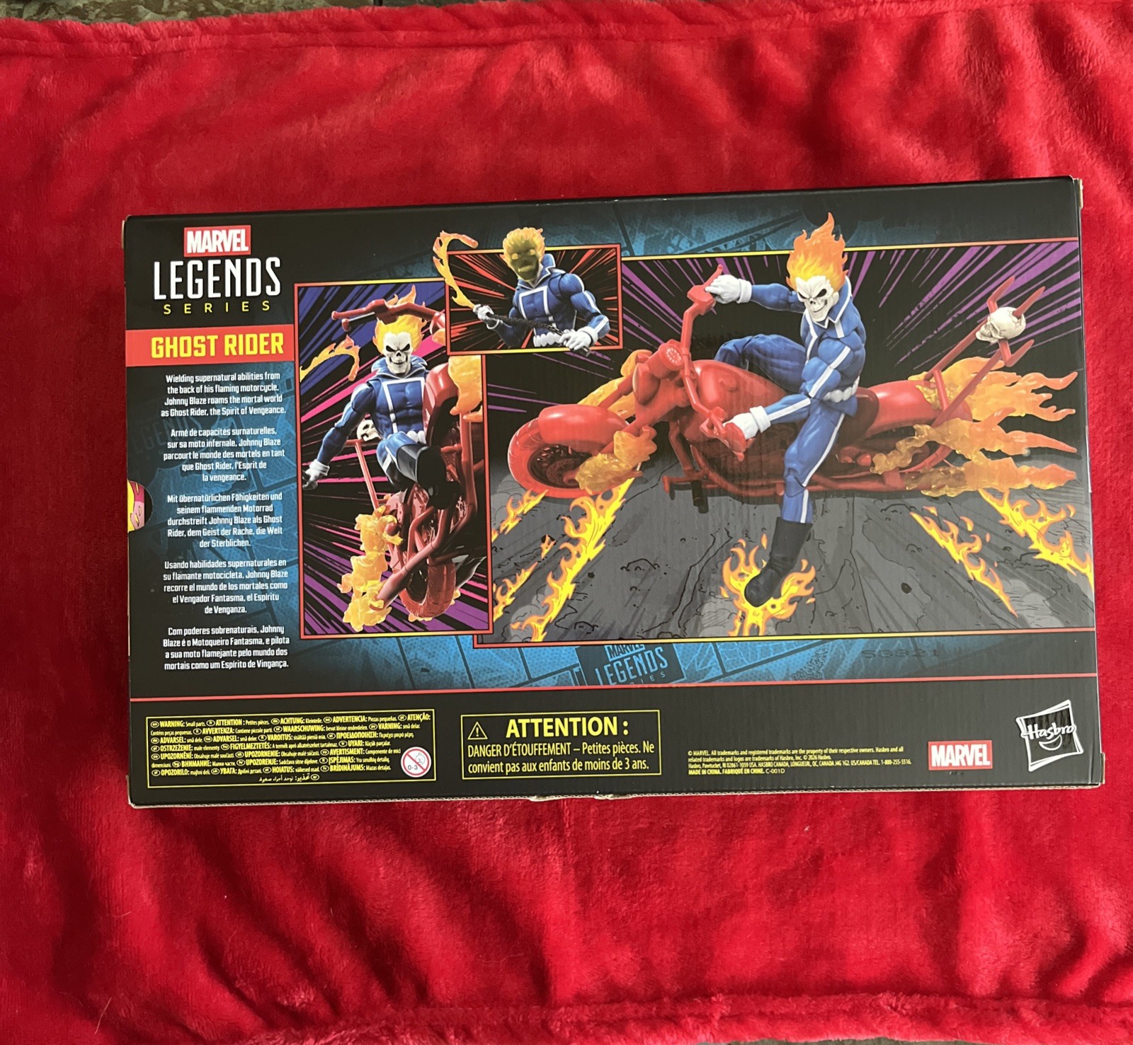 Marvel Legends Series Ghost Rider Johnny Blaze with motorcycle 6&Prime; Action Figure