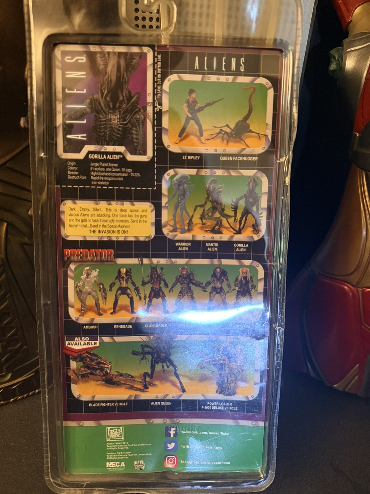 Aliens Neca Gorilla Alien with Face Hugger Figure Dark Horse Comic Sealed 2016