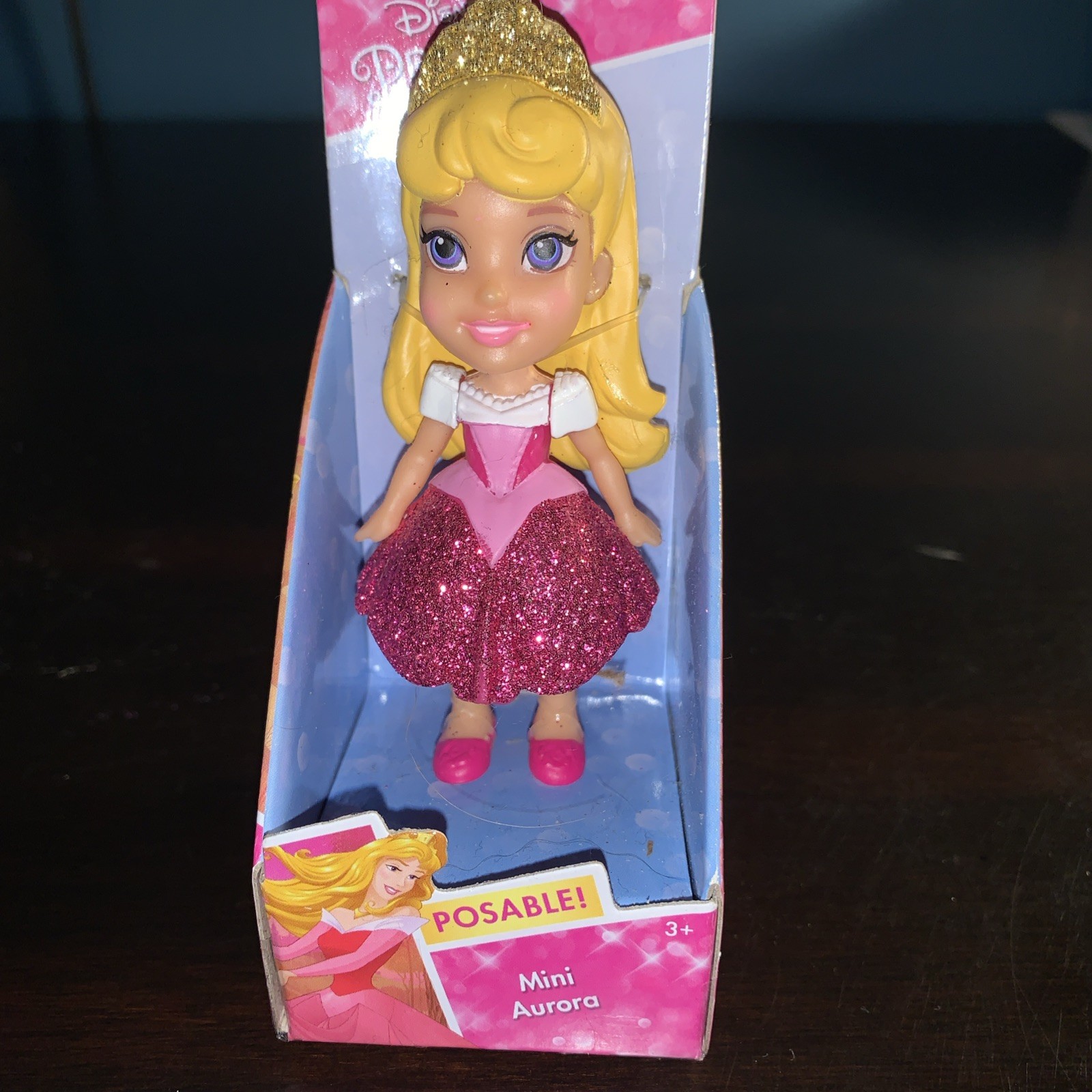 Disney Princess Aurora Mini Toddler Doll 3&Prime; Sleeping Beauty NEW