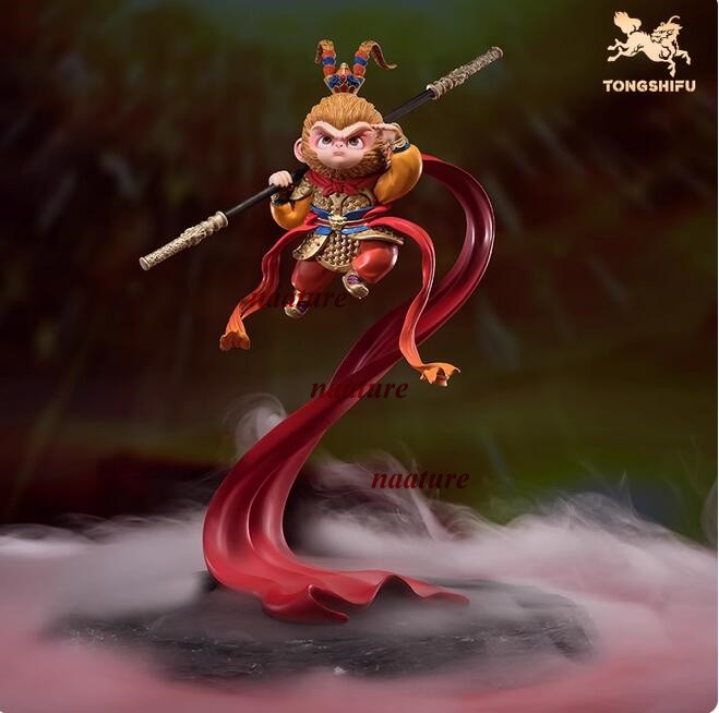 TONGSHIFU Wukong Brass Figurine Limited Model Collectible Painted Statue H29.5cm