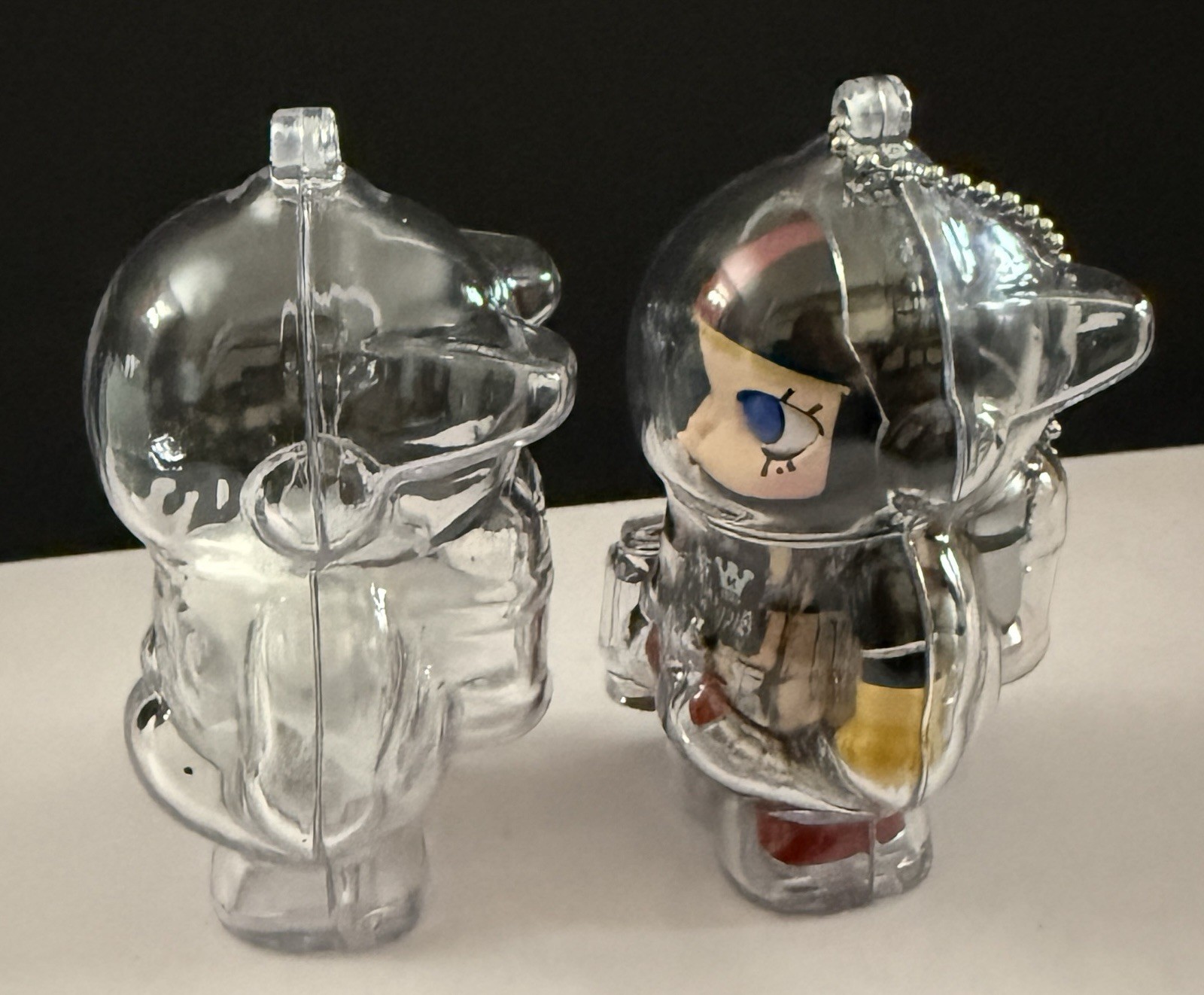 Pop Mart Mega Space Molly 100% Keychain Case – Clear Acrylic Protector No Ears