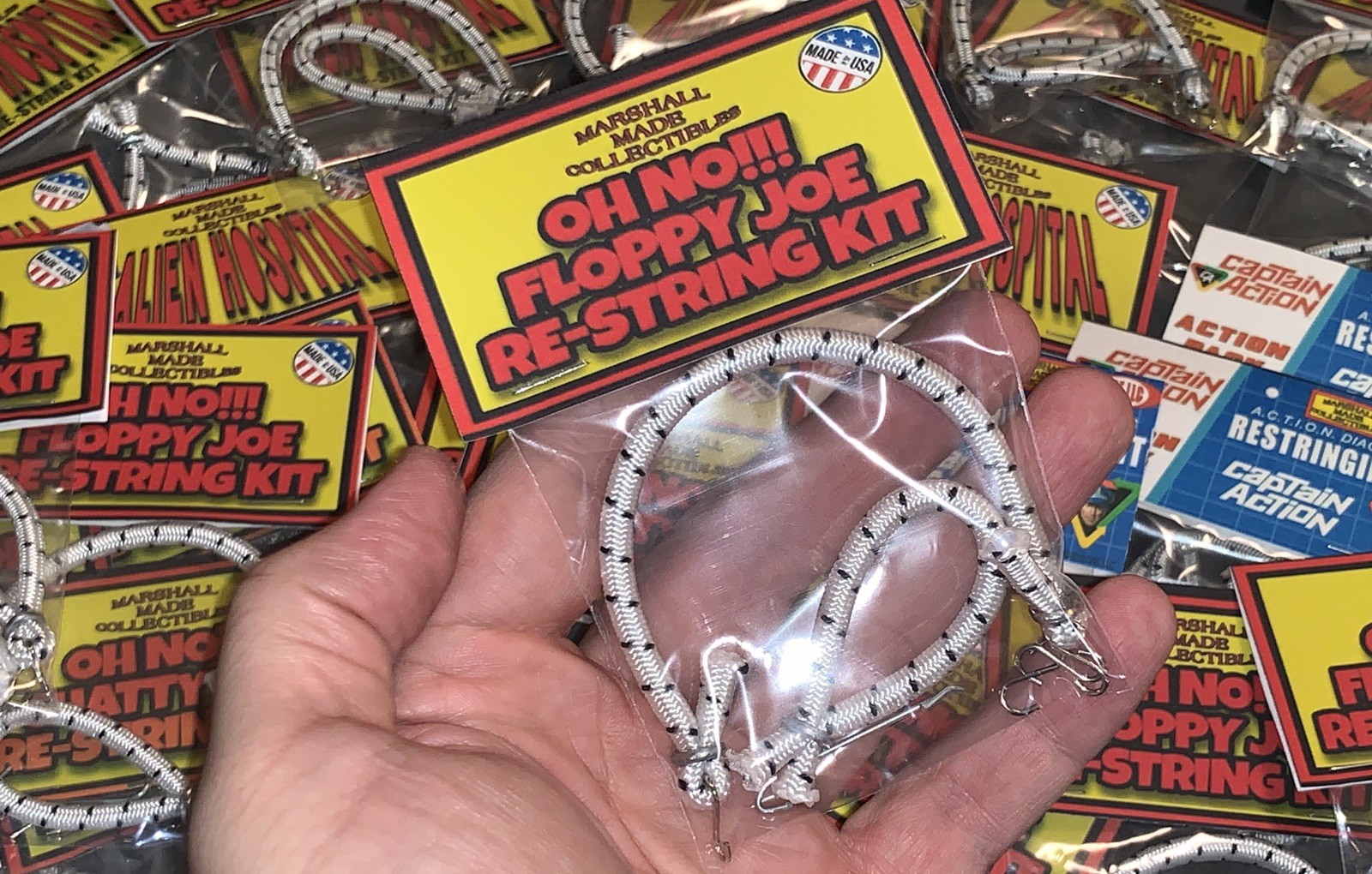 2 PACK OH NO!!! FLOPPY JOE Re-String Restring Kit For 60-70s GI JOE ACTION MAN