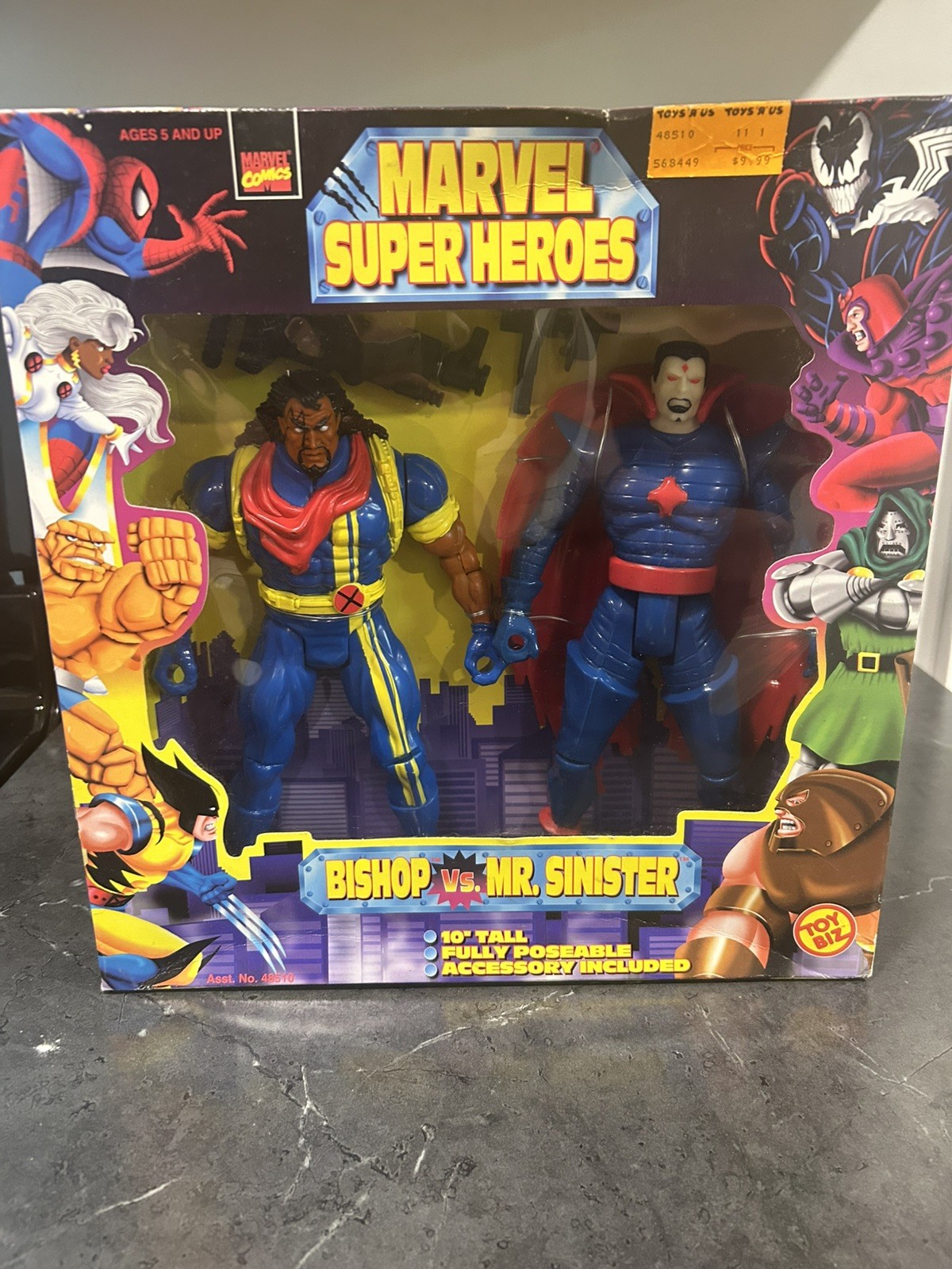 Toy Biz 10 In Marvel Super Heroes Bushop Vs. Mr. Sinister X-Men 1997 New
