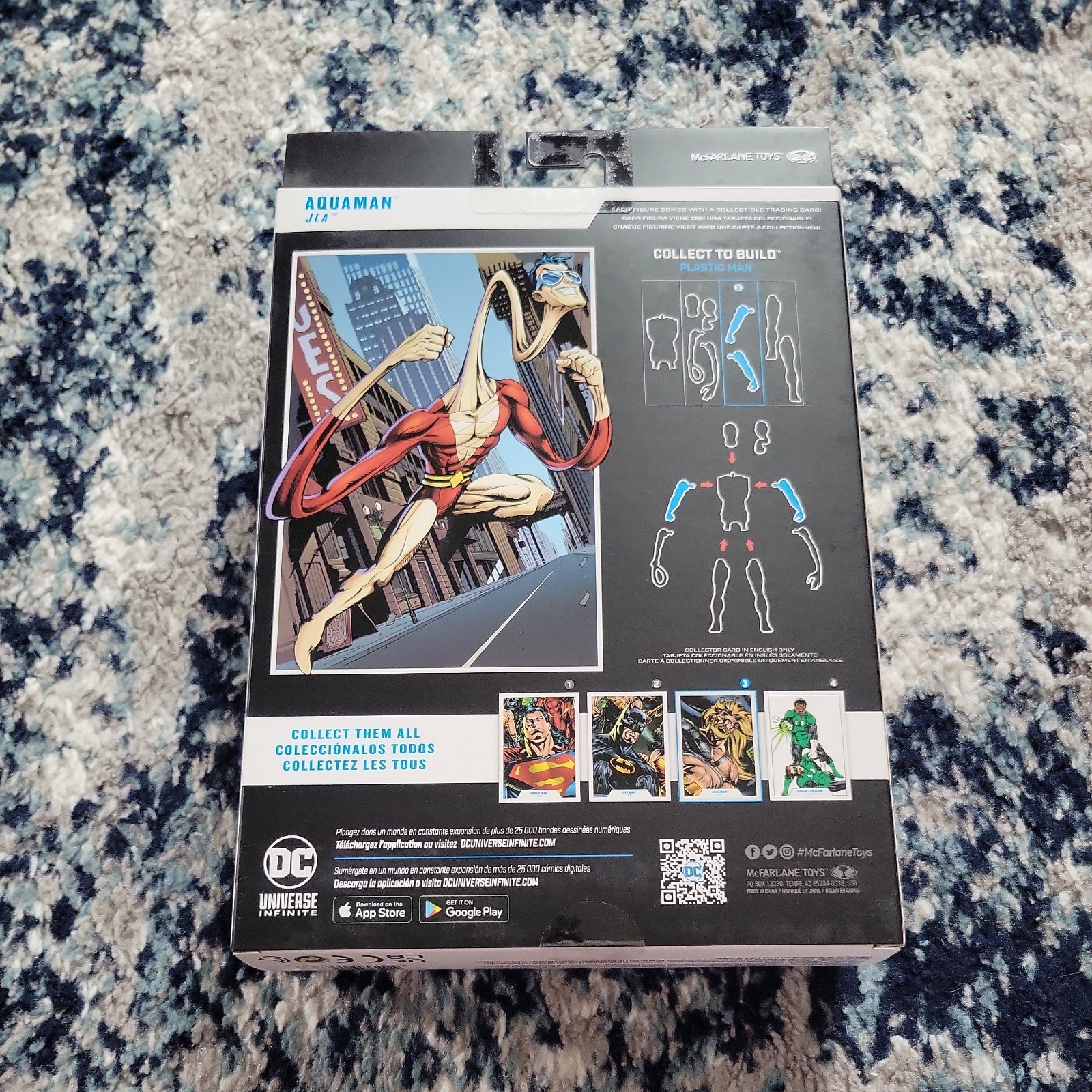 McFarlane DC Multiverse AQUAMAN (JLA) BAF Plastic Man PLATINUM SEALED UNOPENED