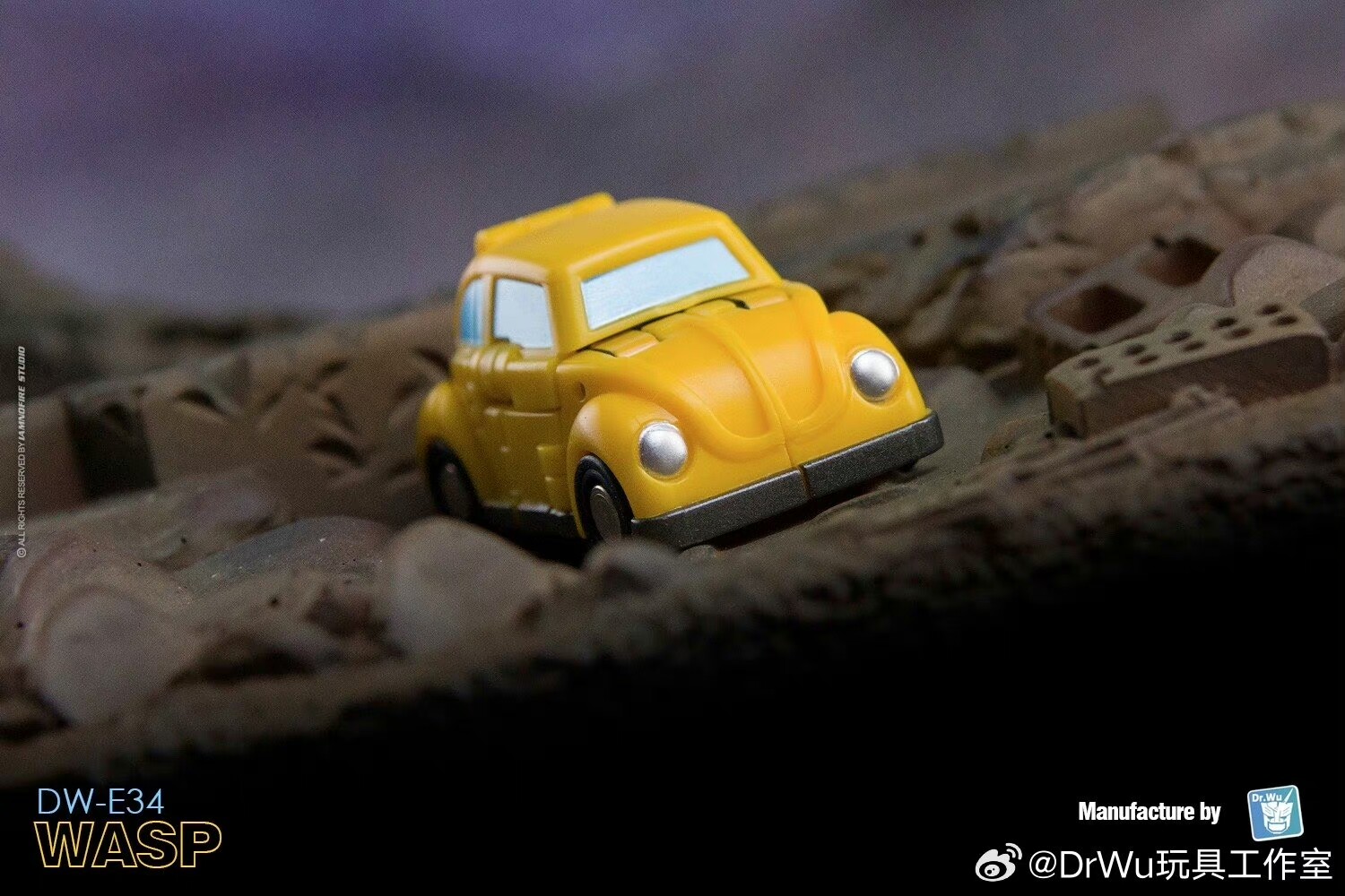 DR.WU DW-E35&DW-E34 Wingman Wasp GOLDEN BEETLE Action Figure MINI 4.5-6 cm Robot