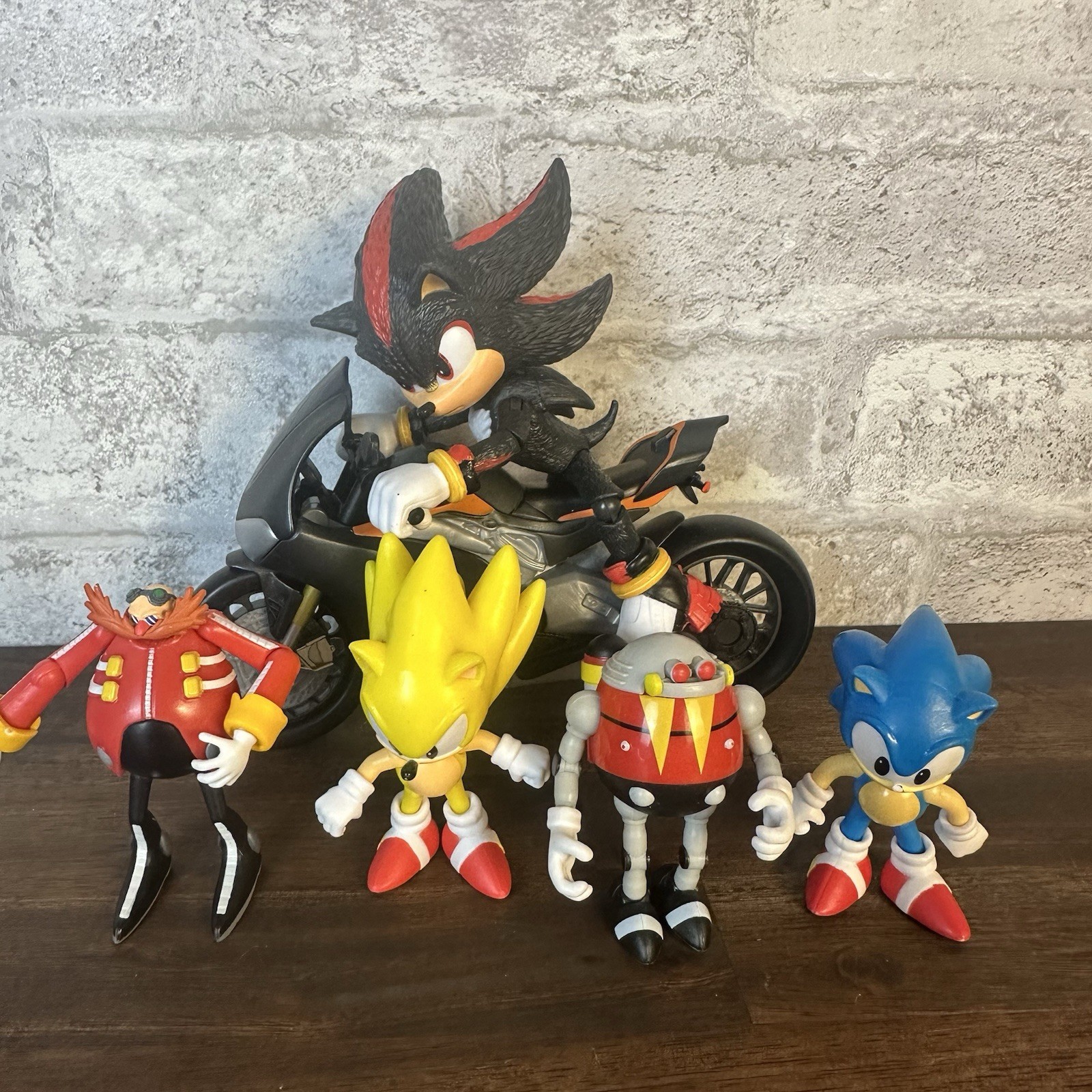 Sonic the Hedgehog 3 (2024) SHADOW 5&Prime; Figure & Mototcycle Mixed Lot 4867