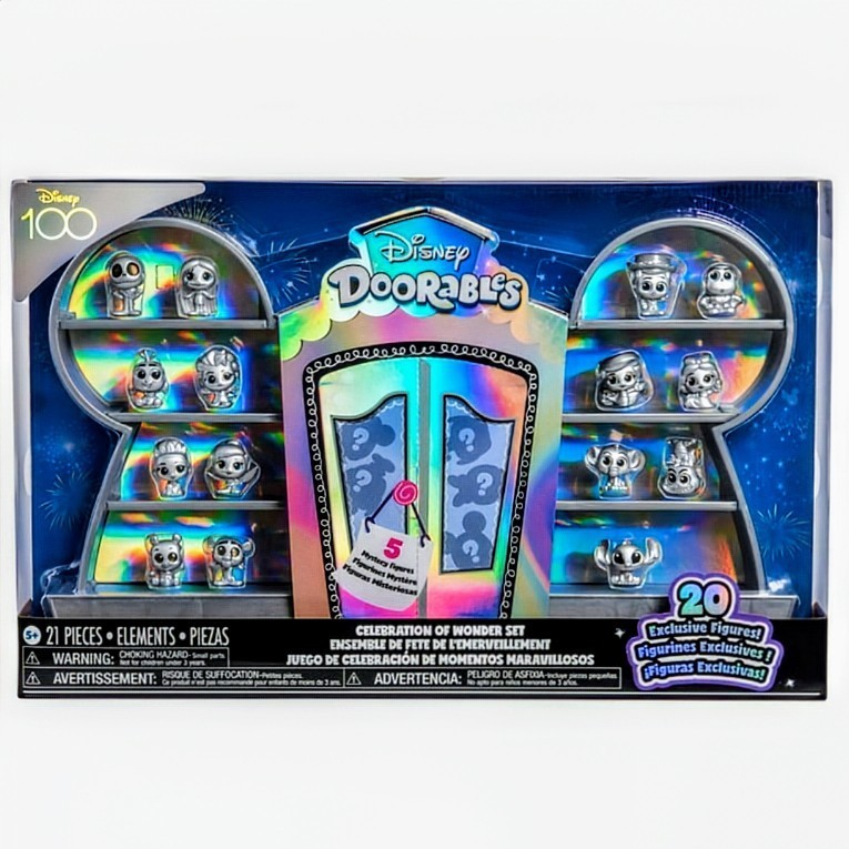 EXCLUSIVE DISNEY DOORABLES 100 YEAR CELEBRATION OF WONDER Silver Figure 20pc SET