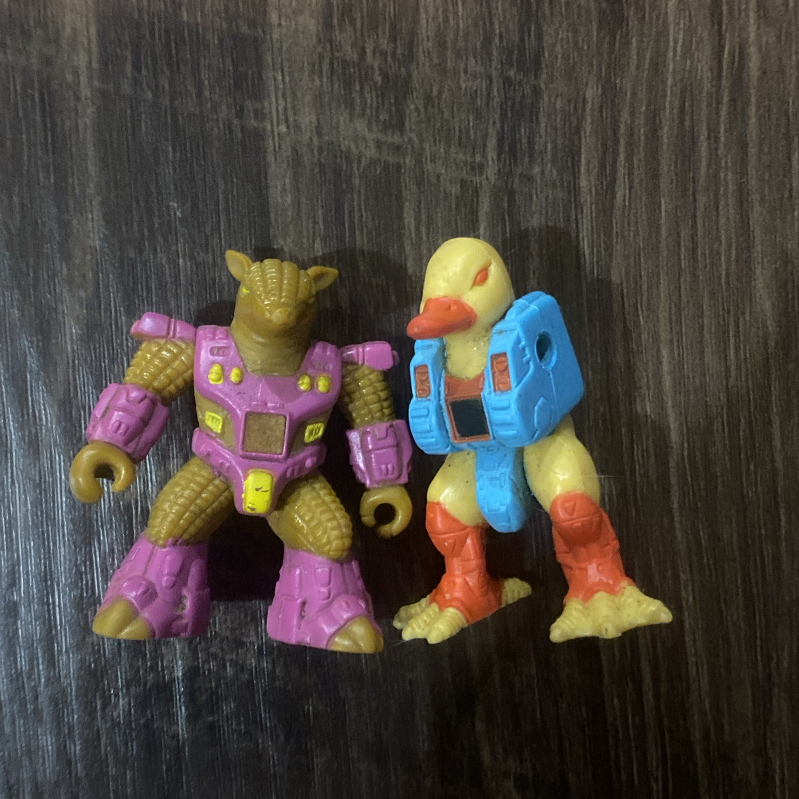 Battle Beasts Series 2 Armored Armadillo Ducks 2&Prime; Figures Takara 1987 Hasbro