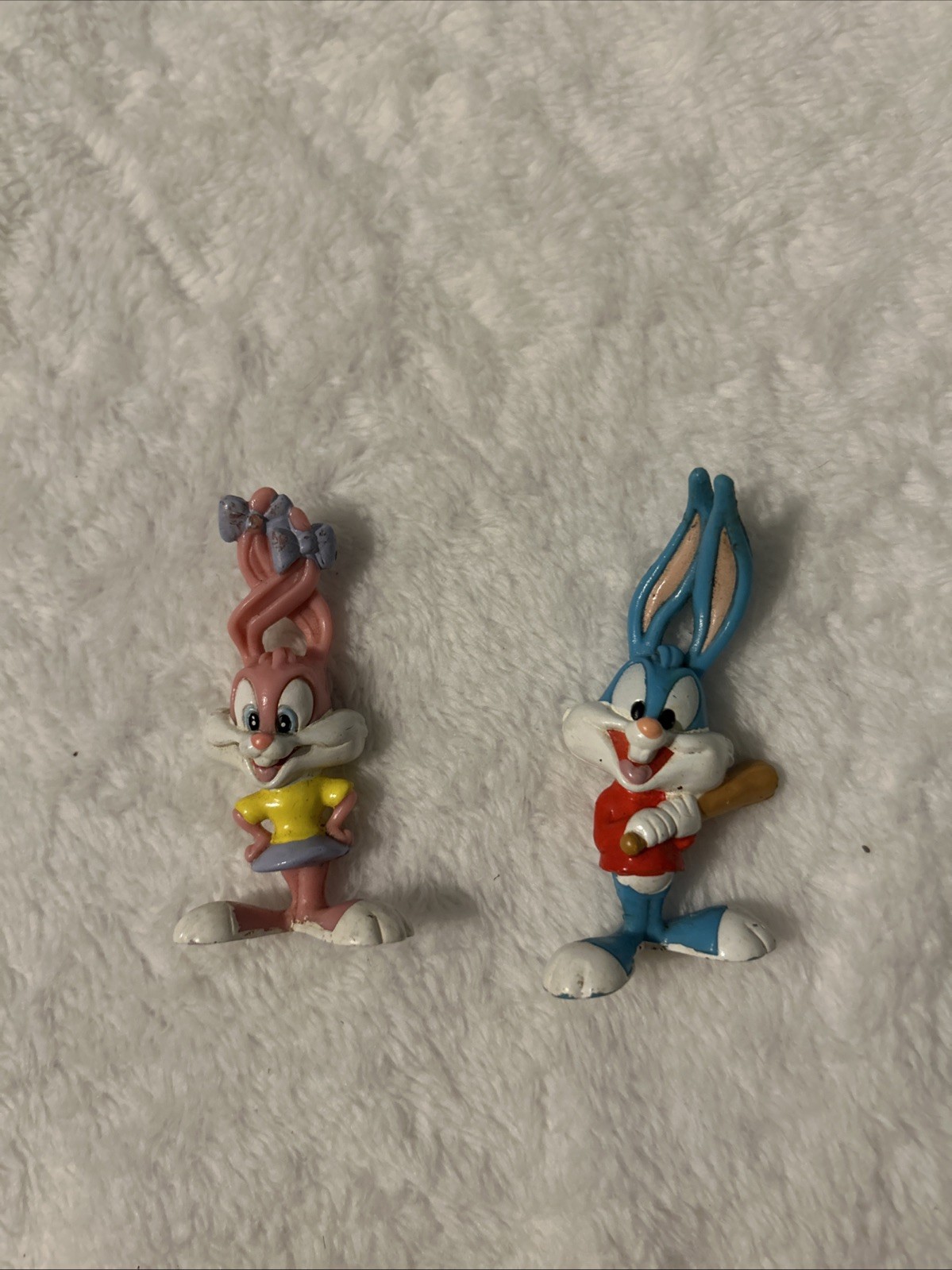 RARE 2.5&Prime; Babs And Buster Bunny Figure Tiny Toons 1997 Warner Bros Toy Figurine