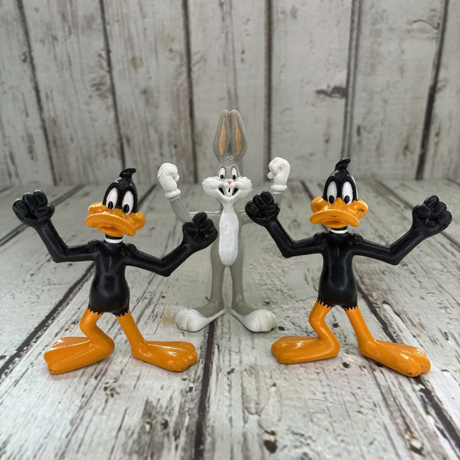 Vintage Bugs Bunny Daffy Duck 1991 PVC Toy Figure 3.5&Prime; Warner Bros. Looney Tunes