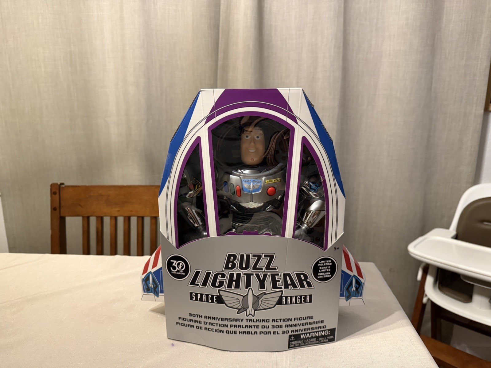 Disney Pixar Buzz Lightyear 30th Anniversary Talking Toy Story Action Figure